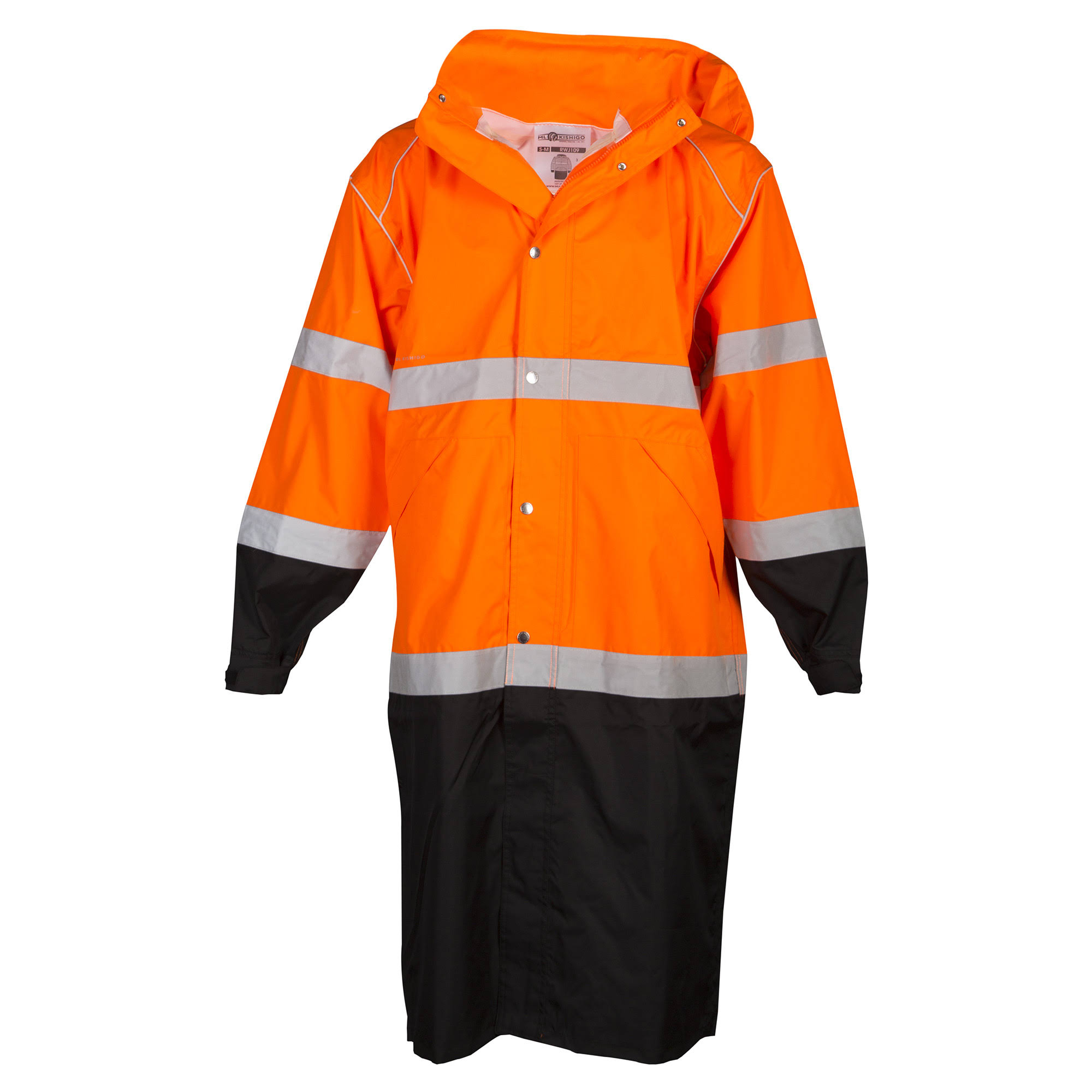 ml Kishigo Premium Brilliant Series Long Rain Coat - 4XL/5XL / KKOQHC_NPTA