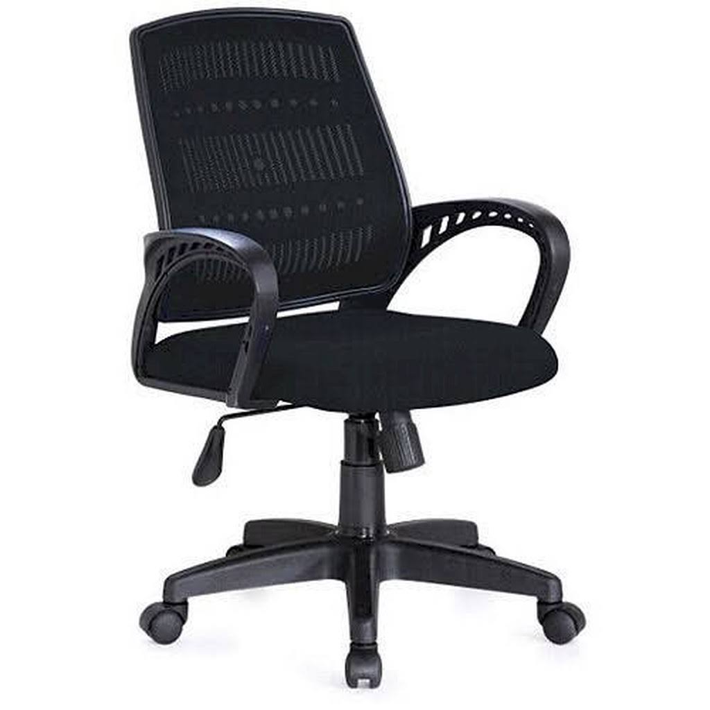 Hodedah Mesh Back Office Chair, Black - 8Y0JBS_WEF7 Hodedah Mesh Back Office Chair, Black - 8Y0JBS_WEF7