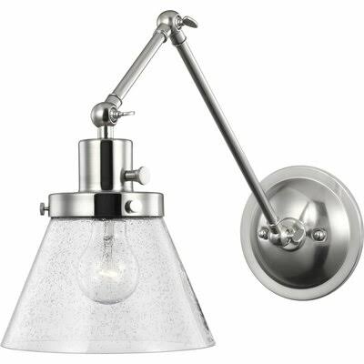 Varvara 1 - Light Swing Arm Lamp Breakwater Bay Finish Brushed EKGL9P_65MW