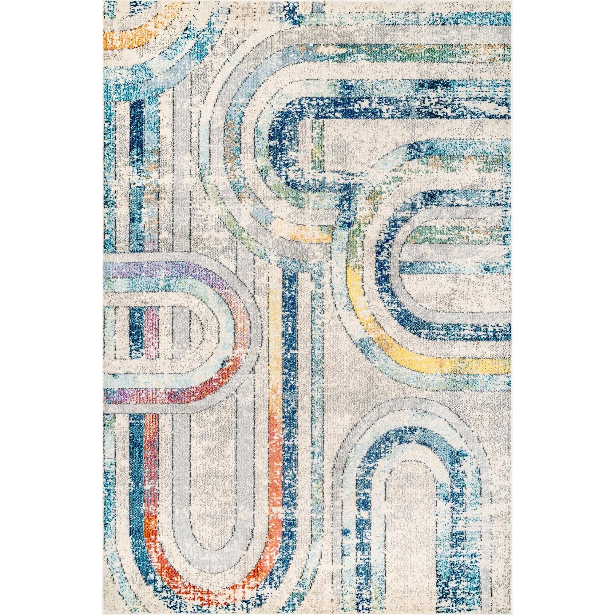 nuLOOM Livia Fading Rainbows Blue 7 ft. 10 in. x 11 ft. Area 81D9NV_99ZZ nuLOOM Livia Fading Rainbows Blue 7 ft. 10 in. x 11 ft. Area 81D9NV_99ZZ