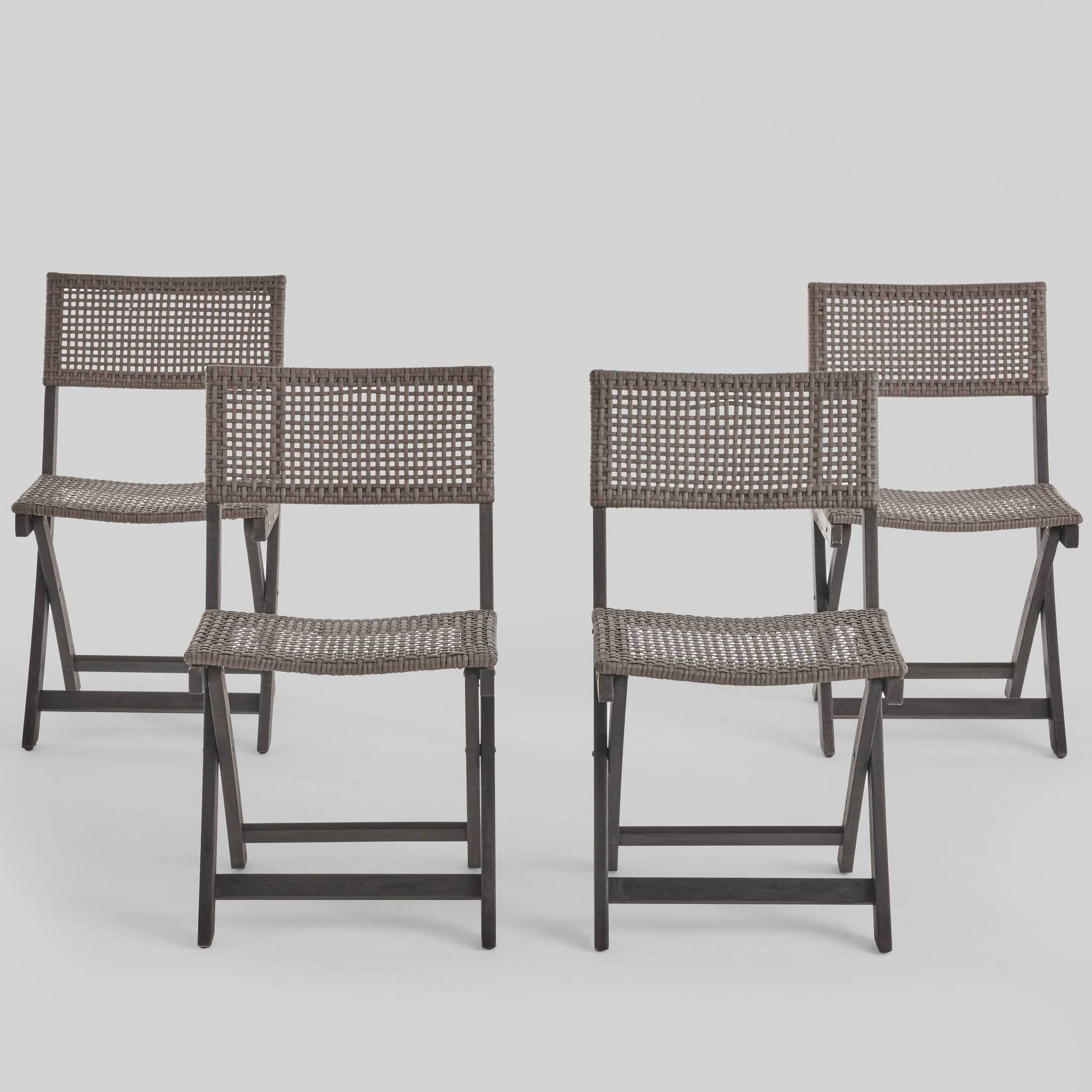 4pk Hillside Acacia Wood Foldable Patio Bistro Chairs Gray - Christopher Knight R7FHHE_QHDZ 4pk Hillside Acacia Wood Foldable Patio Bistro Chairs Gray - Christopher Knight R7FHHE_QHDZ