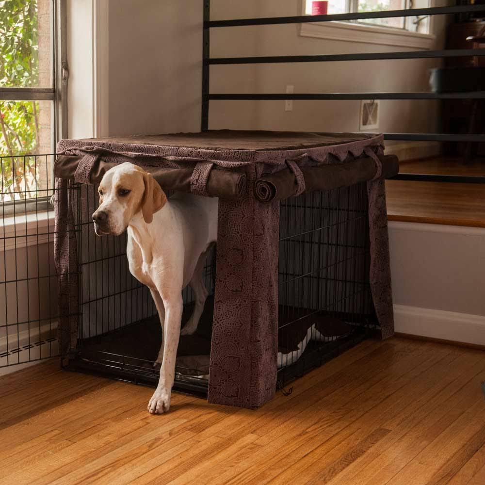 Cabana Dog Crate Cover | Hot-Fudge | XXLarge - 48 x 30 x WPCJXH_BROV Cabana Dog Crate Cover | Hot-Fudge | XXLarge - 48 x 30 x WPCJXH_BROV