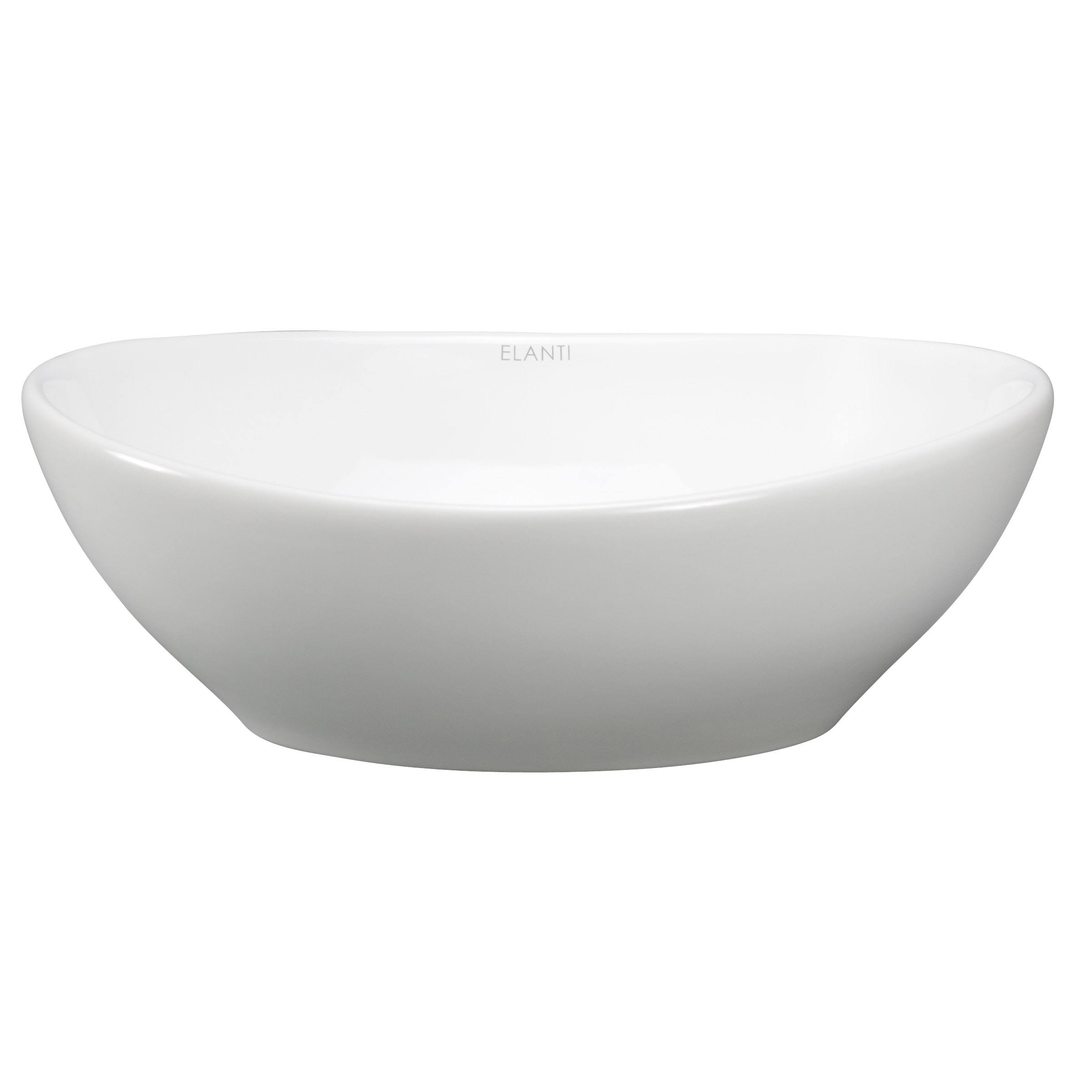 Elanti White Vessel Oval Bathroom THZG6A_S8X3 Elanti White Vessel Oval Bathroom THZG6A_S8X3