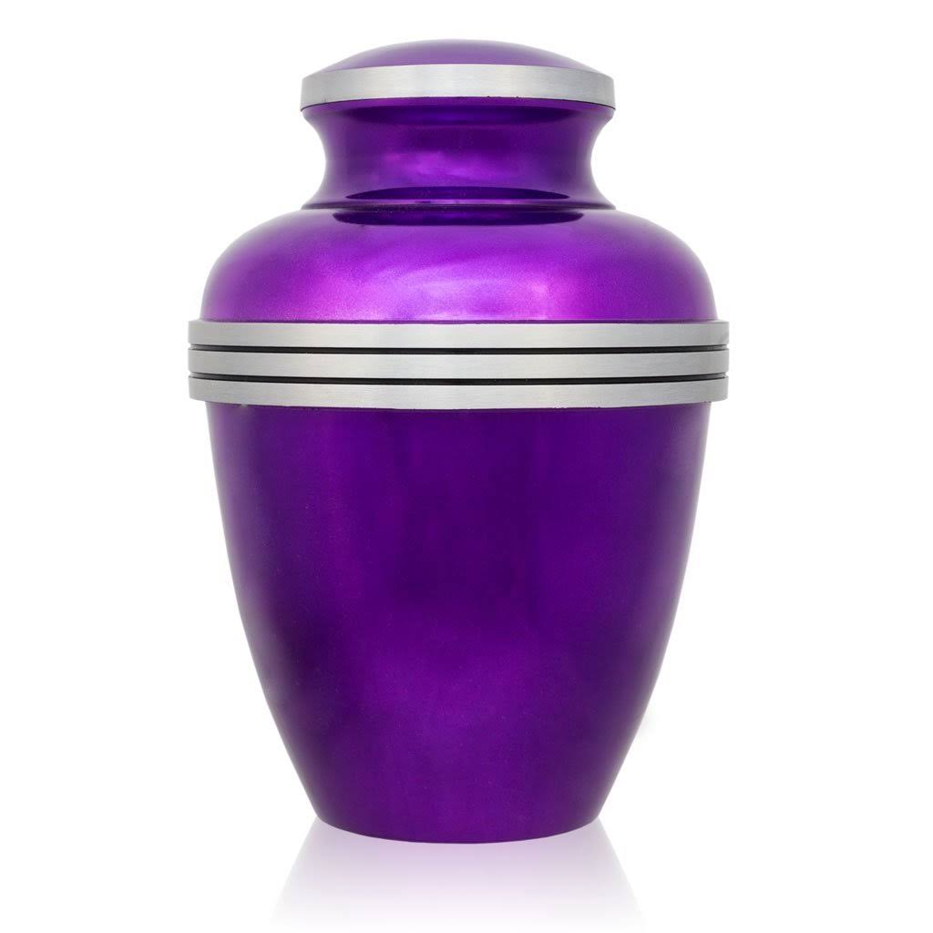 Oneworld Memorials Alloy Cremation Urn - Large 200 Pounds - Amethyst Purple Banded - Engraving Sold 5KCZHF_WRZC Oneworld Memorials Alloy Cremation Urn - Large 200 Pounds - Amethyst Purple Banded - Engraving Sold 5KCZHF_WRZC