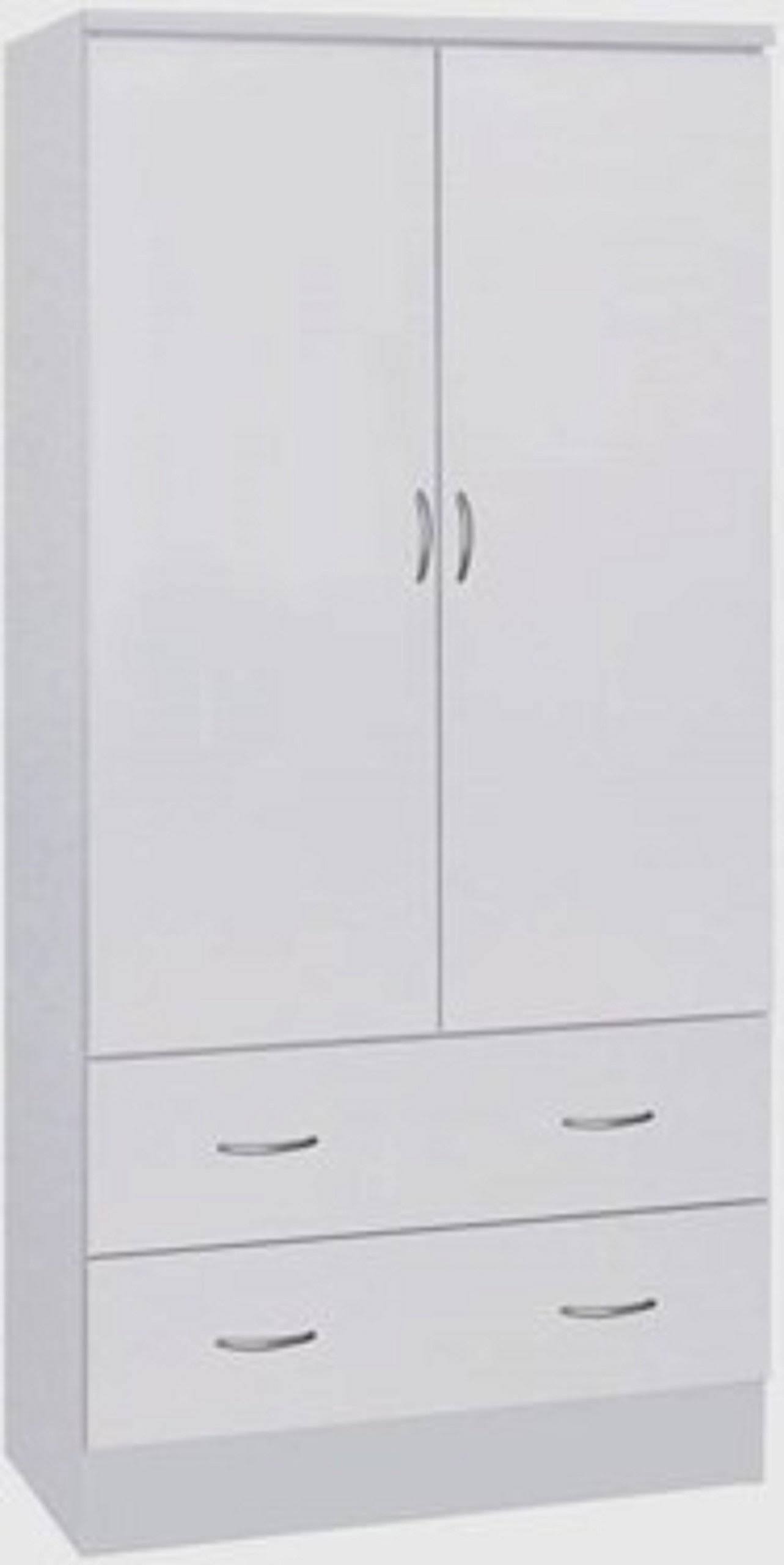 2-Door Armoire with 2-Drawers and Clothing Rod - XSCCFL_M0ER 2-Door Armoire with 2-Drawers and Clothing Rod - XSCCFL_M0ER