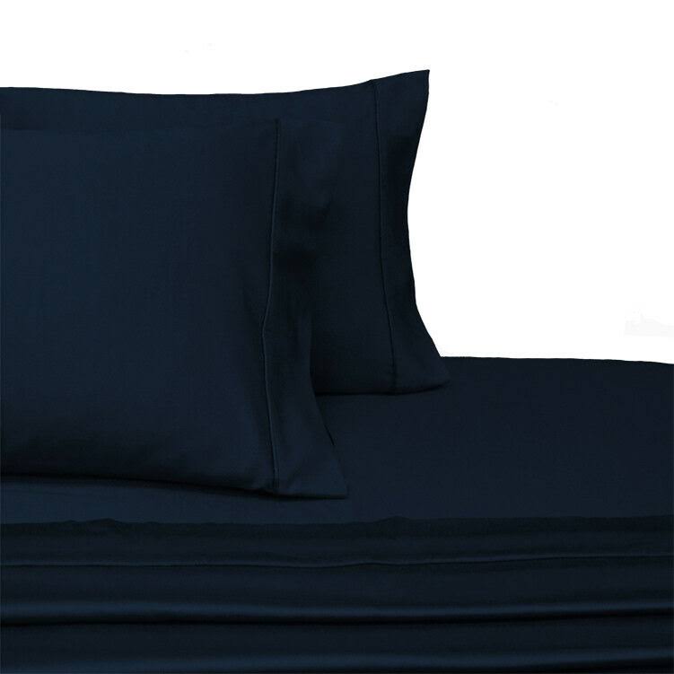 Royal Hotel Bedding Cotton Sheets, 3PC Bed Sheet Set, 100% Cotton, 300 Thread Count, Sateen Solid, Deep Pocket - Navy - Twin XL, H3XXRB_P5WG Royal Hotel Bedding Cotton Sheets, 3PC Bed Sheet Set, 100% Cotton, 300 Thread Count, Sateen Solid, Deep Pocket - Navy - Twin XL, H3XXRB_P5WG