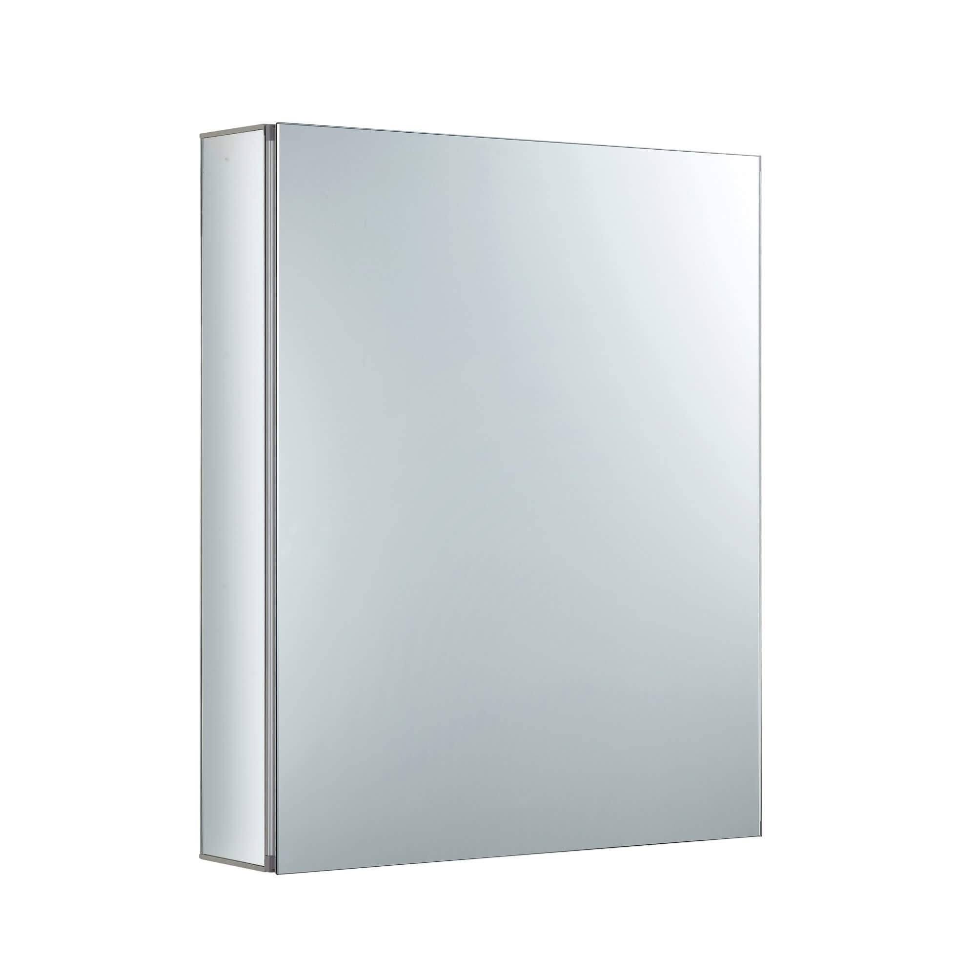 Bathroom Medicine Cabinet, Aluminum, Recessed/Surface Mount, 20 inch x 24 inch, Right/Left Hinged, Mirrored Interior, Size 20 CW4INT_ND6I Bathroom Medicine Cabinet, Aluminum, Recessed/Surface Mount, 20 inch x 24 inch, Right/Left Hinged, Mirrored Interior, Size 20 CW4INT_ND6I