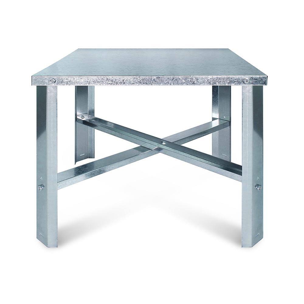 The Plumber's Choice 21 in. Square Water Heater Stand in Galvanized Steel AV4ZER_QQGY The Plumber's Choice 21 in. Square Water Heater Stand in Galvanized Steel AV4ZER_QQGY