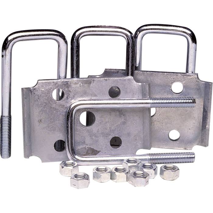 Ultra-Tow Tie Plate U-Bolt Set - Fits 2inch Square Axles, 2000-Lb. Capacity, Model DQKAUF_CDDD Ultra-Tow Tie Plate U-Bolt Set - Fits 2inch Square Axles, 2000-Lb. Capacity, Model DQKAUF_CDDD