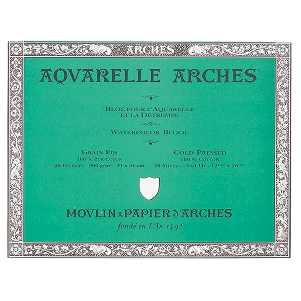 Arches 12-Inch x 16-Inch Cold Press Watercolor LOGEEL_RMRW Arches 12-Inch x 16-Inch Cold Press Watercolor LOGEEL_RMRW