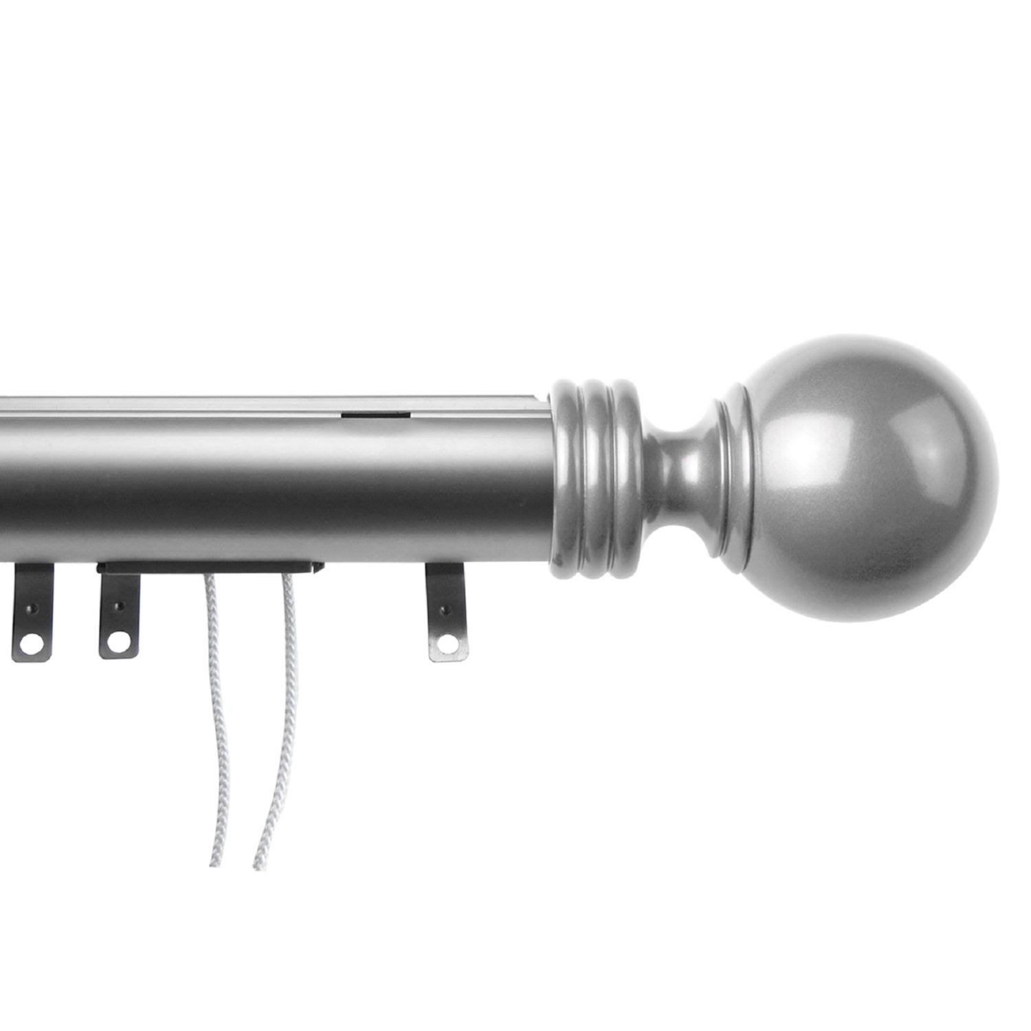Rod Desyne Elite Traverse Sphere Center Open Single Curtain Rod and Hardware ZX0ND2_BVQB Rod Desyne Elite Traverse Sphere Center Open Single Curtain Rod and Hardware ZX0ND2_BVQB