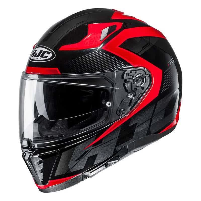 HJC i70 Asto Integral Helmet Black/Red in DQEV1Y_NCVQ