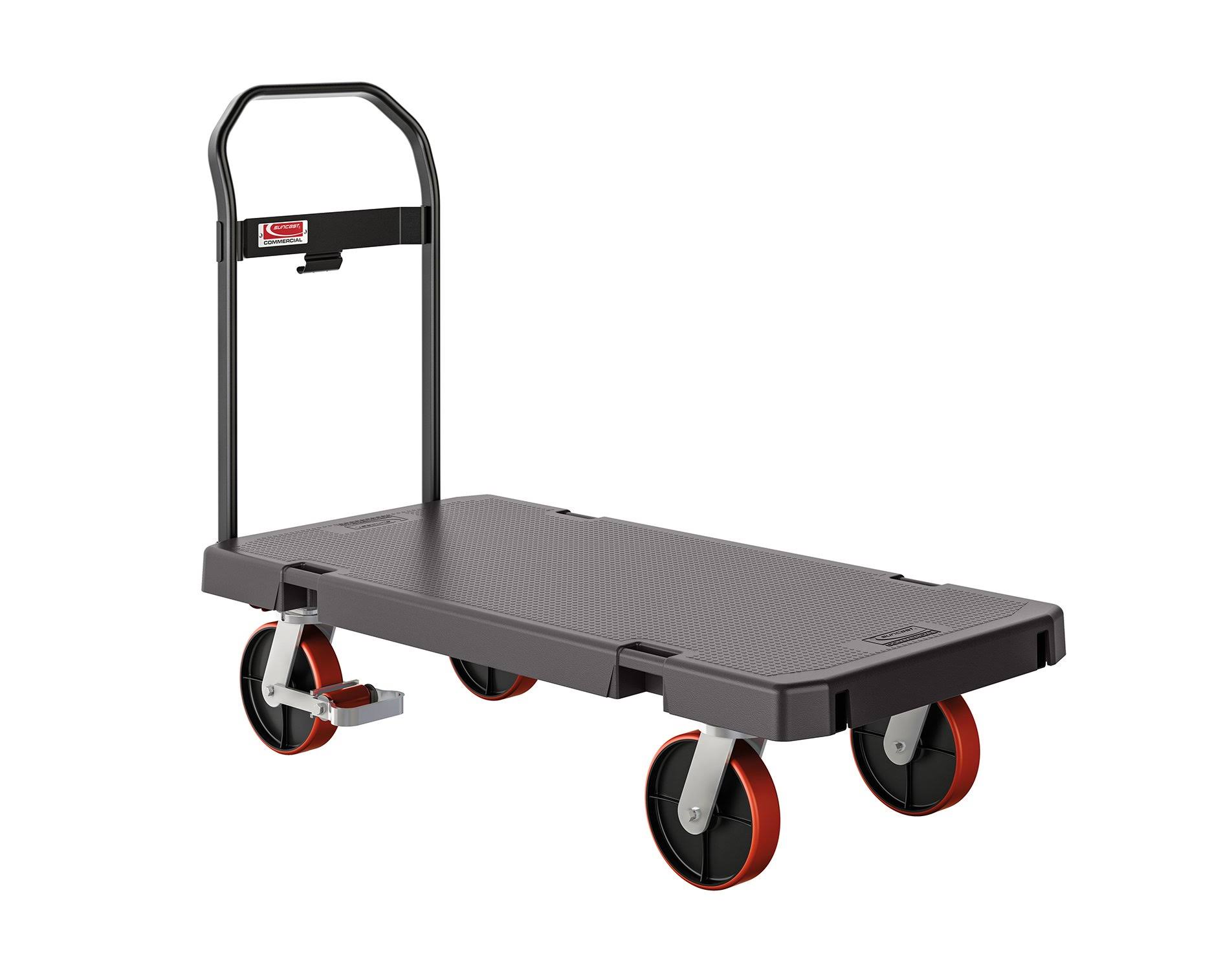 Suncast Commercial Heavy Duty Plastic Platform Truck PDPTHD2448 - 48 GPECJY_FAUG Suncast Commercial Heavy Duty Plastic Platform Truck PDPTHD2448 - 48 GPECJY_FAUG