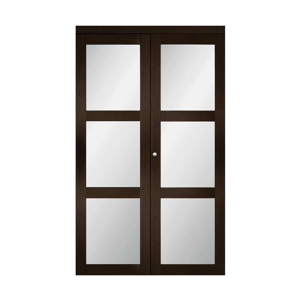 Baldarassario Glass Bi-Fold Door Finish Espresso, Size PUQHLY_SVZV Baldarassario Glass Bi-Fold Door Finish Espresso, Size PUQHLY_SVZV