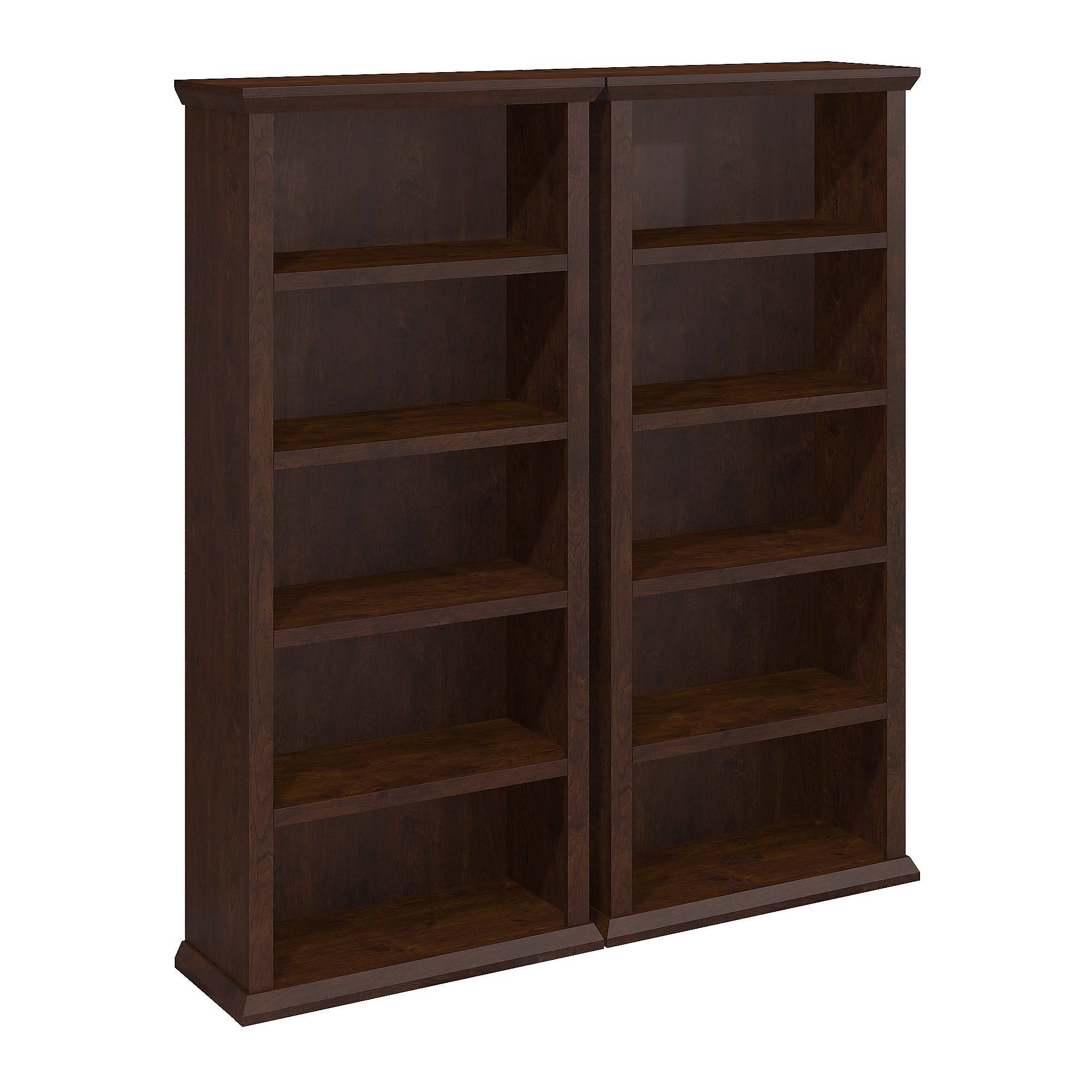 Bush Furniture Yorktown Bookcases in Antique Cherry - Set of MMC0NP_WFNY Bush Furniture Yorktown Bookcases in Antique Cherry - Set of MMC0NP_WFNY
