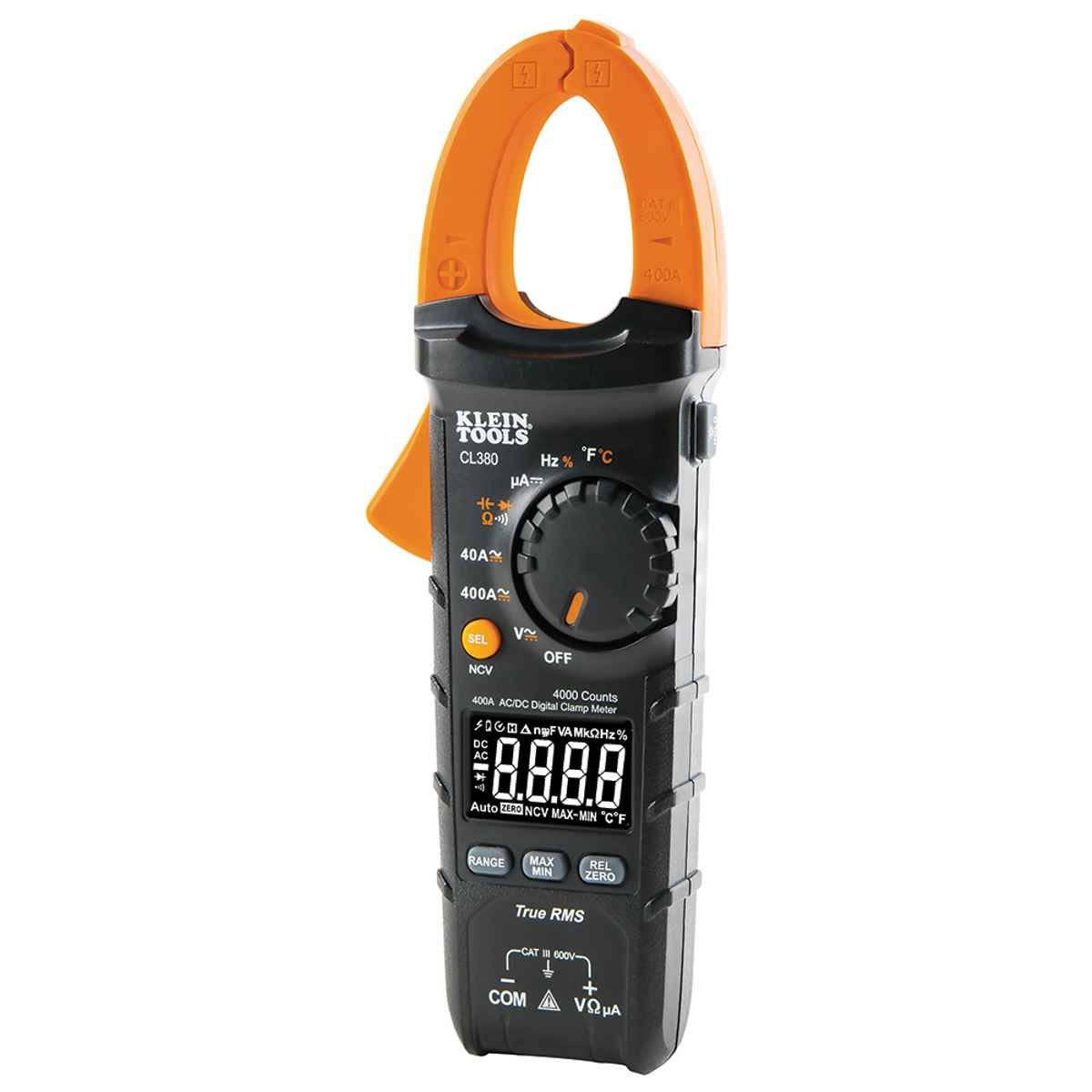 Klein Tools CL380 - AC/DC Digital Clamp Meter, 400A Auto-WGF66N_JSM8