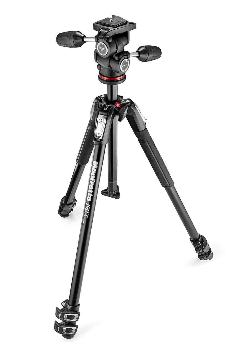 Manfrotto 190X Aluminum 3 Section Tripod with 804 MK II 3-Way Quick Release X4KQUG_J8HG Manfrotto 190X Aluminum 3 Section Tripod with 804 MK II 3-Way Quick Release X4KQUG_J8HG
