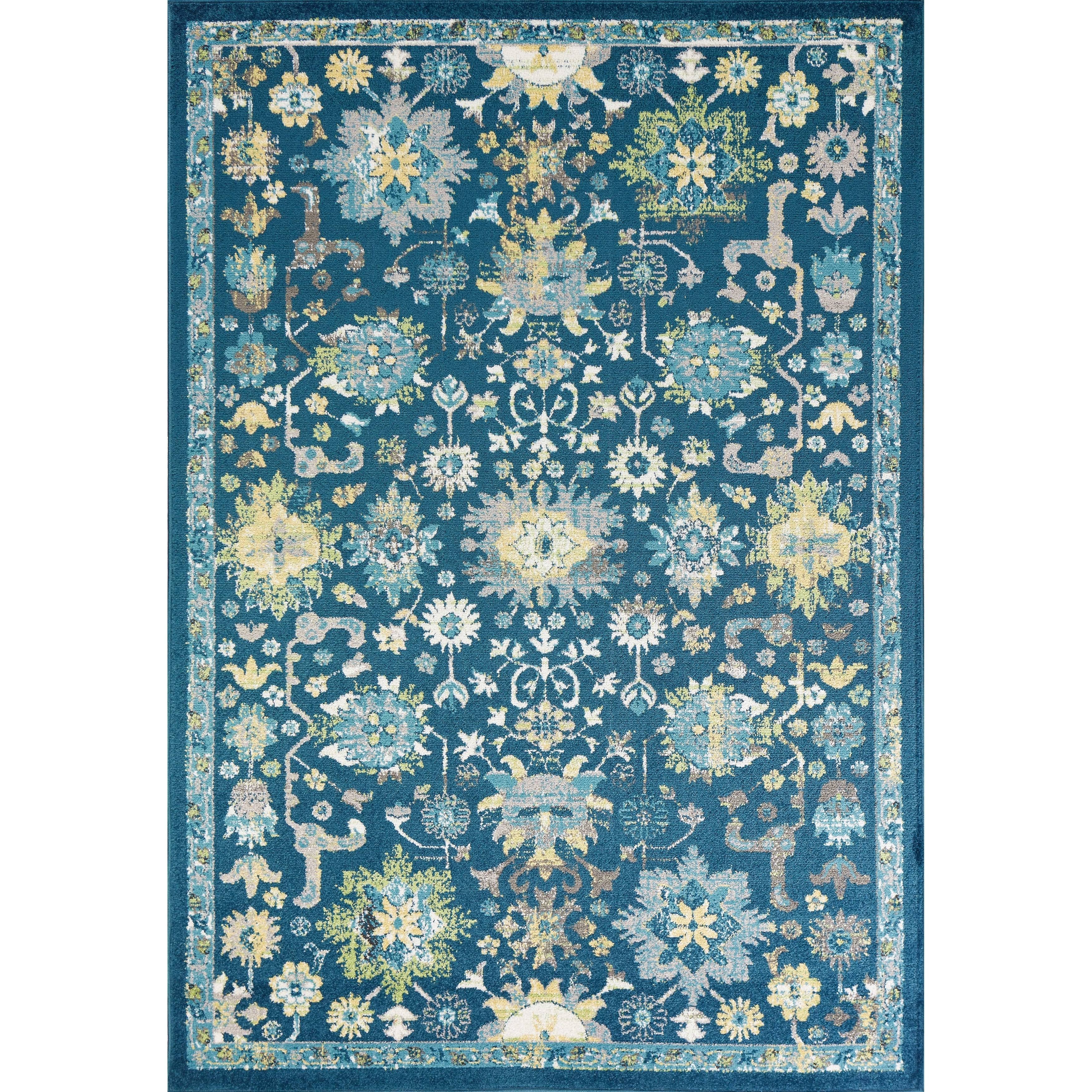 Porch den Ingersoll Teal Area Rug - 5'3 E3GHSM_HW2T Porch den Ingersoll Teal Area Rug - 5'3 E3GHSM_HW2T