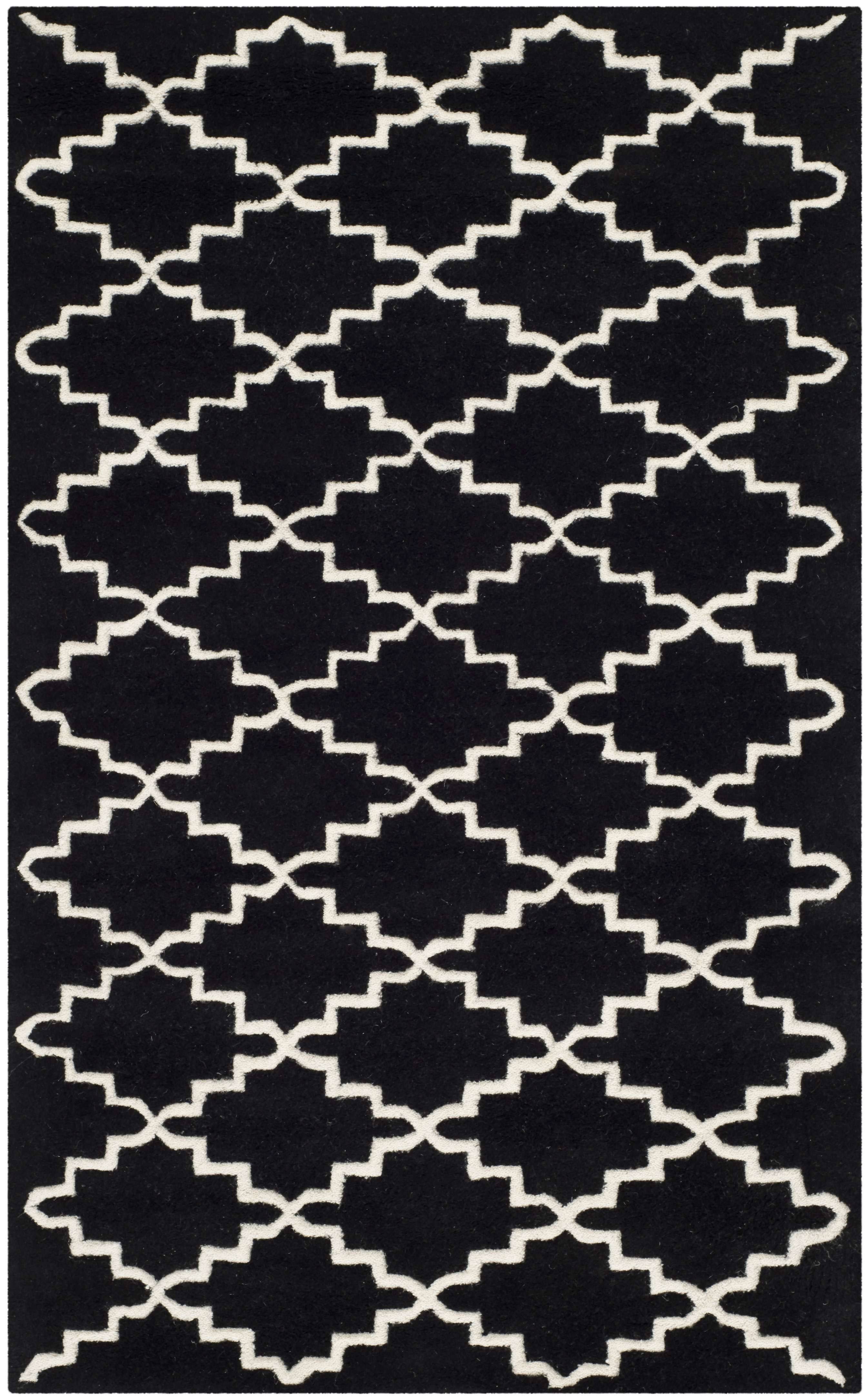 Safavieh 3' x 5' Chatham CHT721K Black / Ivory ZYGVZG_YQHA