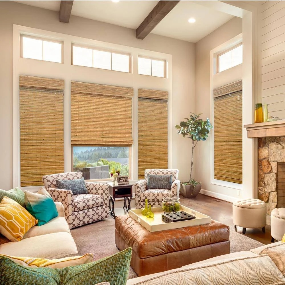 Home Decorators Collection Cut-to-Size Honey Cordless Light-filtering UV Protection Bamboo Shades 32 in. W x 72 in. STRJEA_FHLG Home Decorators Collection Cut-to-Size Honey Cordless Light-filtering UV Protection Bamboo Shades 32 in. W x 72 in. STRJEA_FHLG