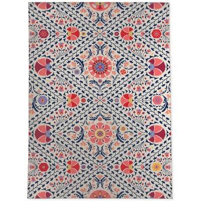 Lesquin Floral Pink/Navy/Orange Area Rug Ebern Designs Rug Size Rectangle 9' x 12' 4LEDYI_WPQN Lesquin Floral Pink/Navy/Orange Area Rug Ebern Designs Rug Size Rectangle 9' x 12' 4LEDYI_WPQN