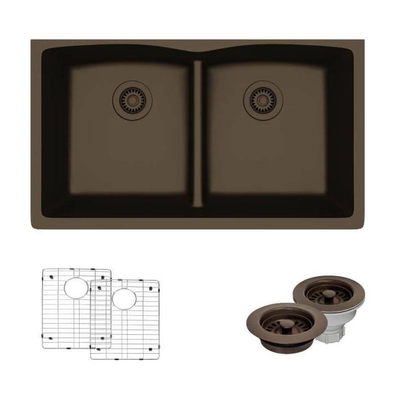 Rene R3-1007-UMB-ST-CGF Kitchen Sink with Grid and STRAINER - EJGQSM_ZDWZ Rene R3-1007-UMB-ST-CGF Kitchen Sink with Grid and STRAINER - EJGQSM_ZDWZ