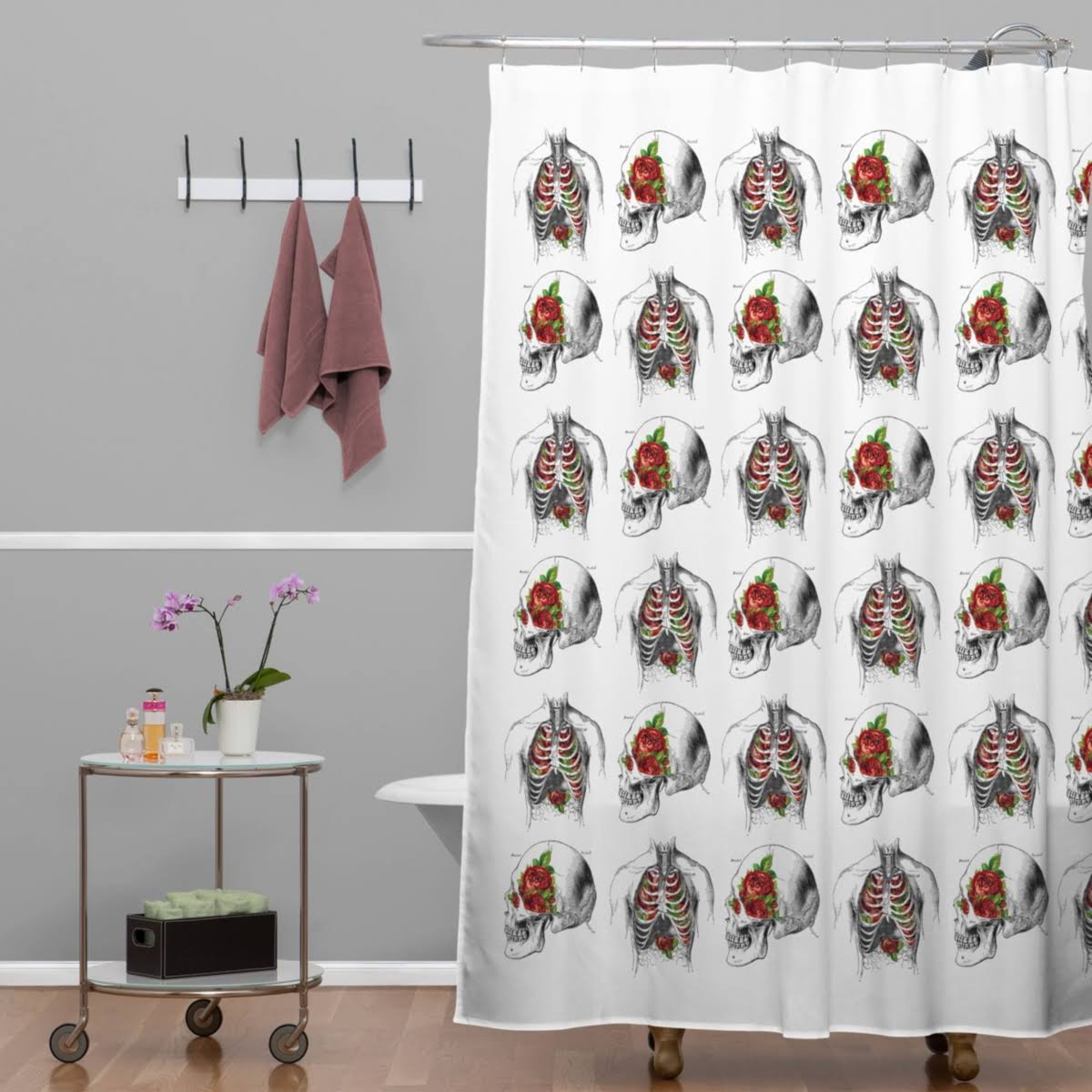 Deny Designs Iveta Abolina Deerbird Shower Curtain - ZFTGLR_L081 Deny Designs Iveta Abolina Deerbird Shower Curtain - ZFTGLR_L081