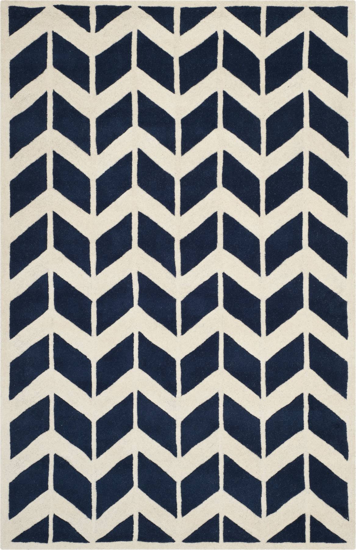 Safavieh 5' x 5' Square Chatham CHT746C Dark Blue / Ivory 19LK9N_IQDI Safavieh 5' x 5' Square Chatham CHT746C Dark Blue / Ivory 19LK9N_IQDI