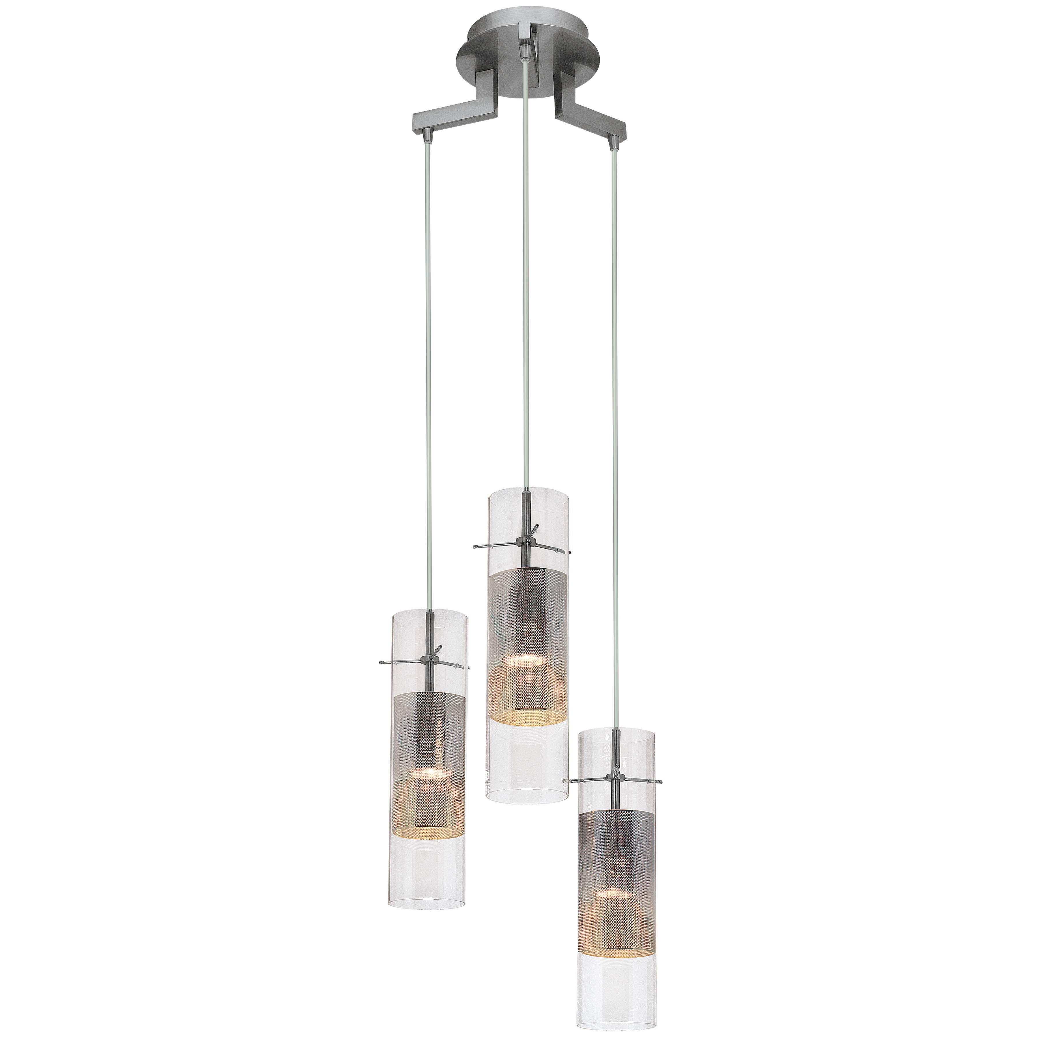Access Lighting 50526 BS Clm Spartan 3 Light Pendant Brushed WKIXAD_SEZE Access Lighting 50526 BS Clm Spartan 3 Light Pendant Brushed WKIXAD_SEZE