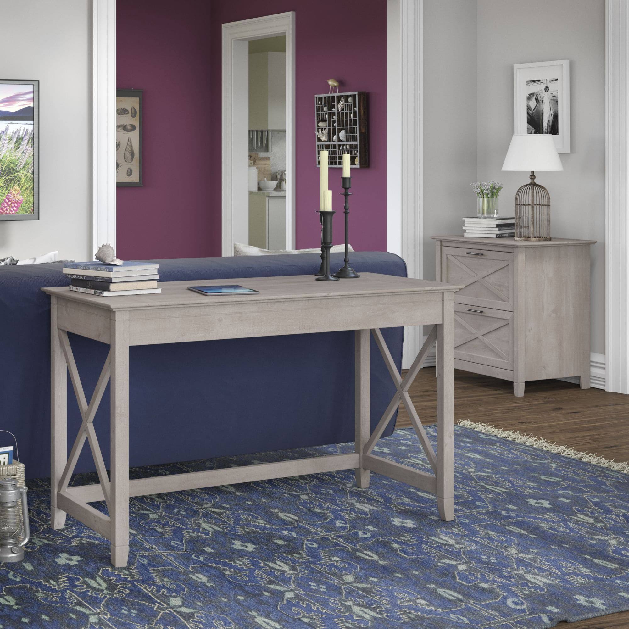 Bush Key West 2 Piece Office Set, Washed HD5AKC_U3KZ Bush Key West 2 Piece Office Set, Washed HD5AKC_U3KZ