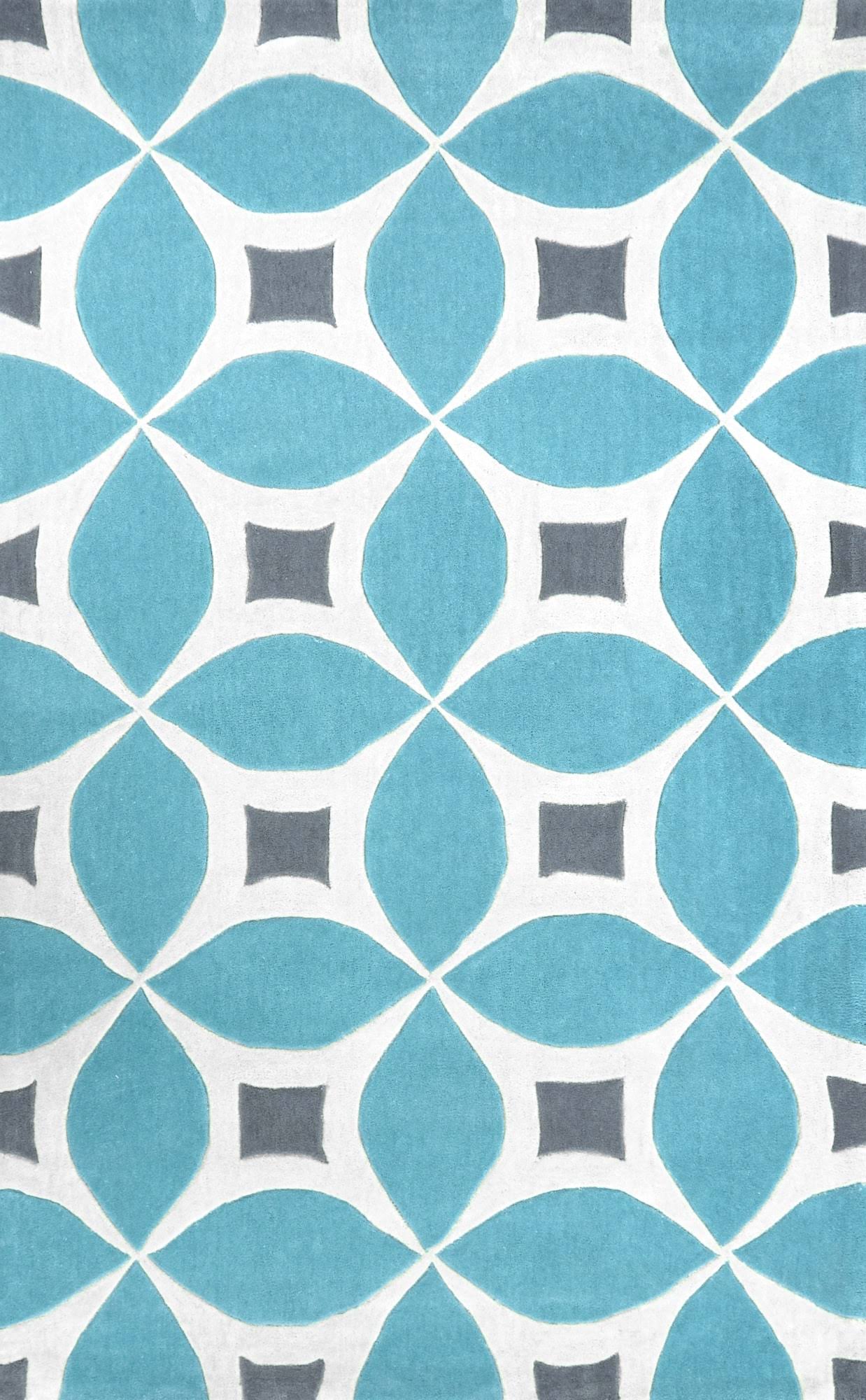 nuLOOM Hand Tufted Gabriela Area Rug Baby Blue 5'x8' QXU433_UVQH