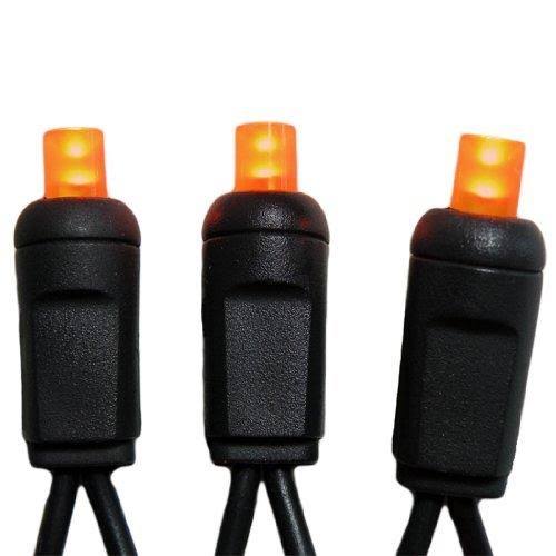 HLS 50 Orange LED Halloween Lights - 25 ft - Black GEWMC5_LOMW HLS 50 Orange LED Halloween Lights - 25 ft - Black GEWMC5_LOMW