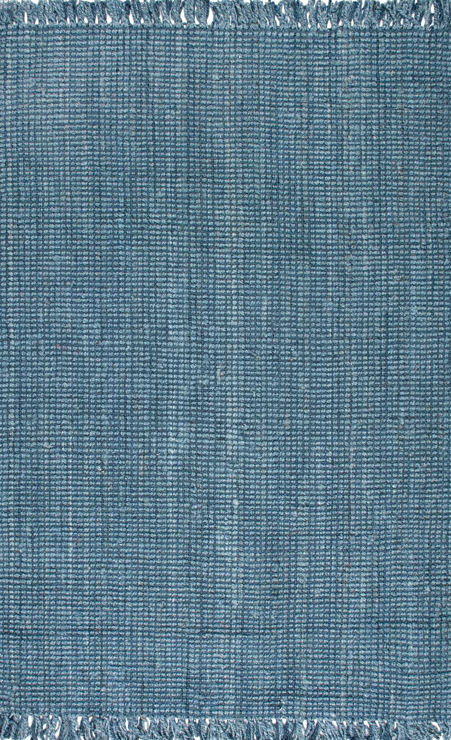 nuLOOM Chunky Loop Jute Blue 2' 6 BJWU3X_T0JN nuLOOM Chunky Loop Jute Blue 2' 6 BJWU3X_T0JN