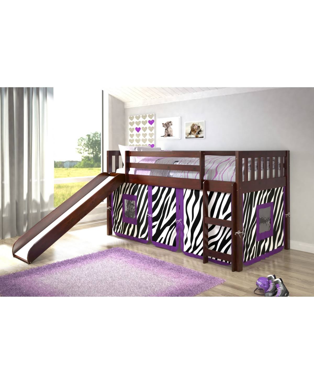 Donco Mission Low Loft Cappuccino - with Zebra Tent GDNLRX_PQBQ