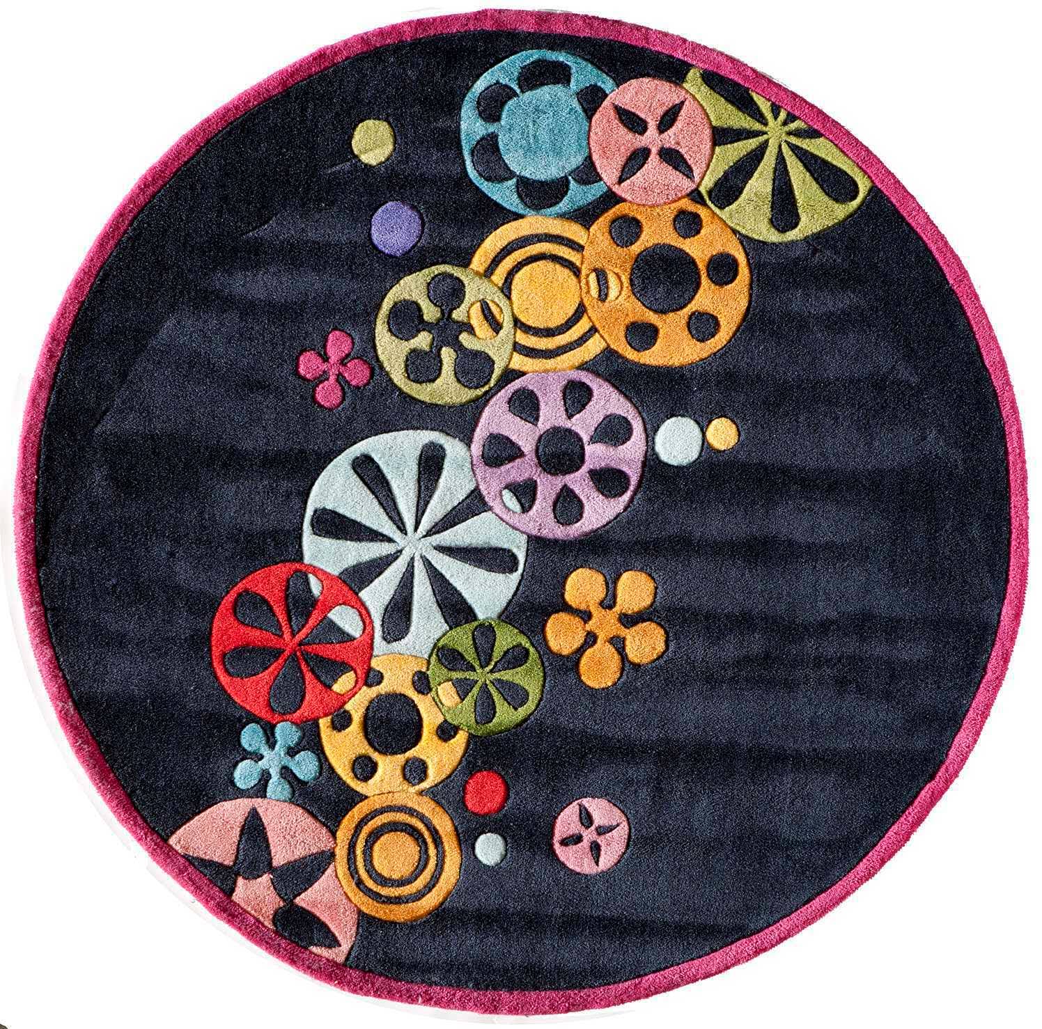 Momeni Lil Mo Hipster Rug Black 5' OGDIVG_XWVT