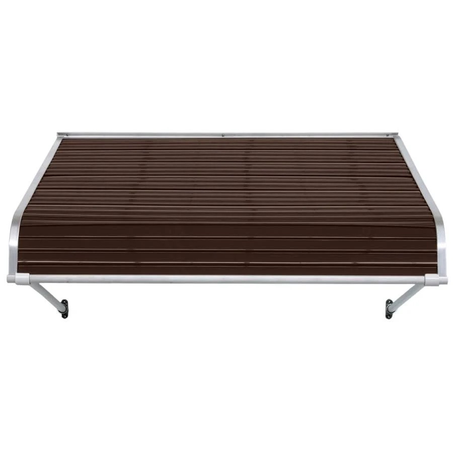 NuImage Awnings 1100 60-in Wide x 60-in Projection Brown Solid Open Slope Door Fixed Awning | 0S77QS_QPLJ NuImage Awnings 1100 60-in Wide x 60-in Projection Brown Solid Open Slope Door Fixed Awning | 0S77QS_QPLJ