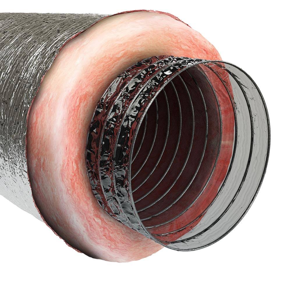 Imperial 8-in x 300-in Insulated Polyester Flexible Duct | MEA-0825-YE3MTF_ZHIF Imperial 8-in x 300-in Insulated Polyester Flexible Duct | MEA-0825-YE3MTF_ZHIF