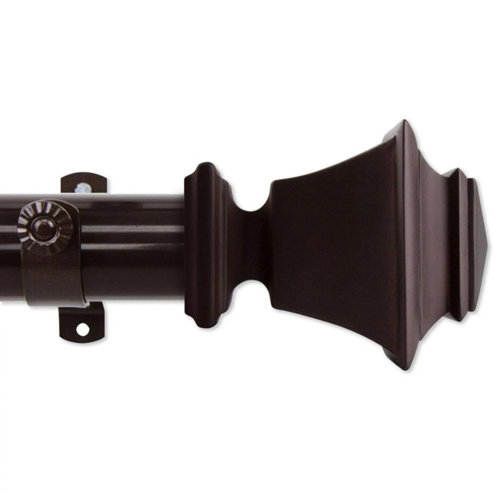 Rod Desyne Bach 1.5 in. Diam. Non Telescoping Curtain Rod, Size: 6L ft. NU9GJ0_PRWU Rod Desyne Bach 1.5 in. Diam. Non Telescoping Curtain Rod, Size: 6L ft. NU9GJ0_PRWU