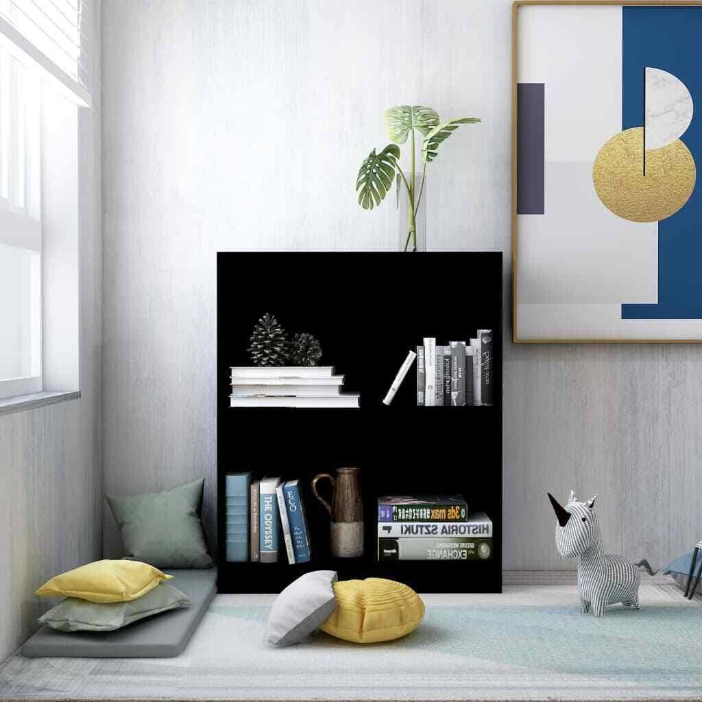 vidaXL Bookshelf Black 23.IKNDJG_GP2M vidaXL Bookshelf Black 23.IKNDJG_GP2M