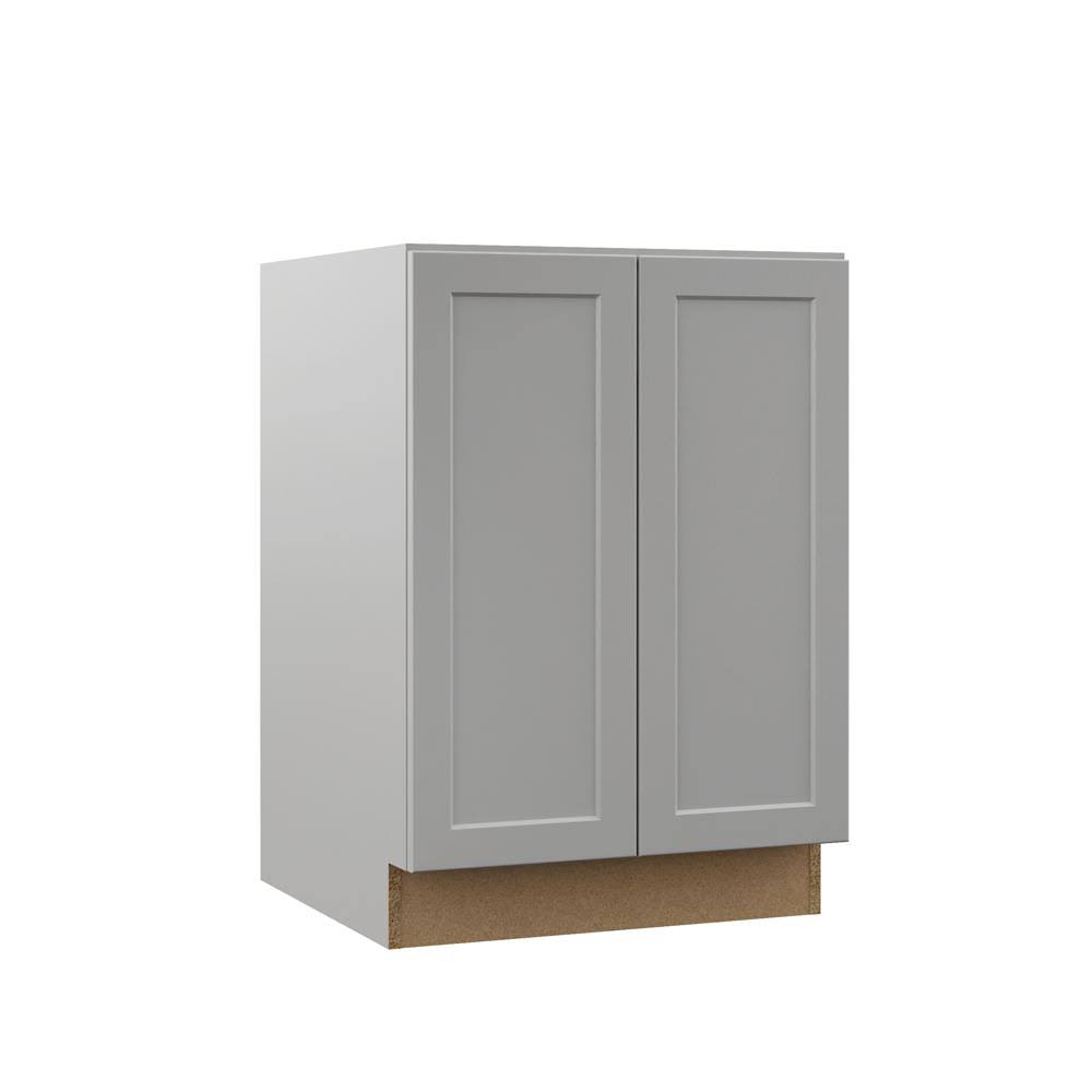 Hampton Bay Designer Series Melvern Assembled 24x34.5x21 in. Full Door Height Bathroom Vanity Base Cabinet in Heron 5WGOXU_8MXE Hampton Bay Designer Series Melvern Assembled 24x34.5x21 in. Full Door Height Bathroom Vanity Base Cabinet in Heron 5WGOXU_8MXE