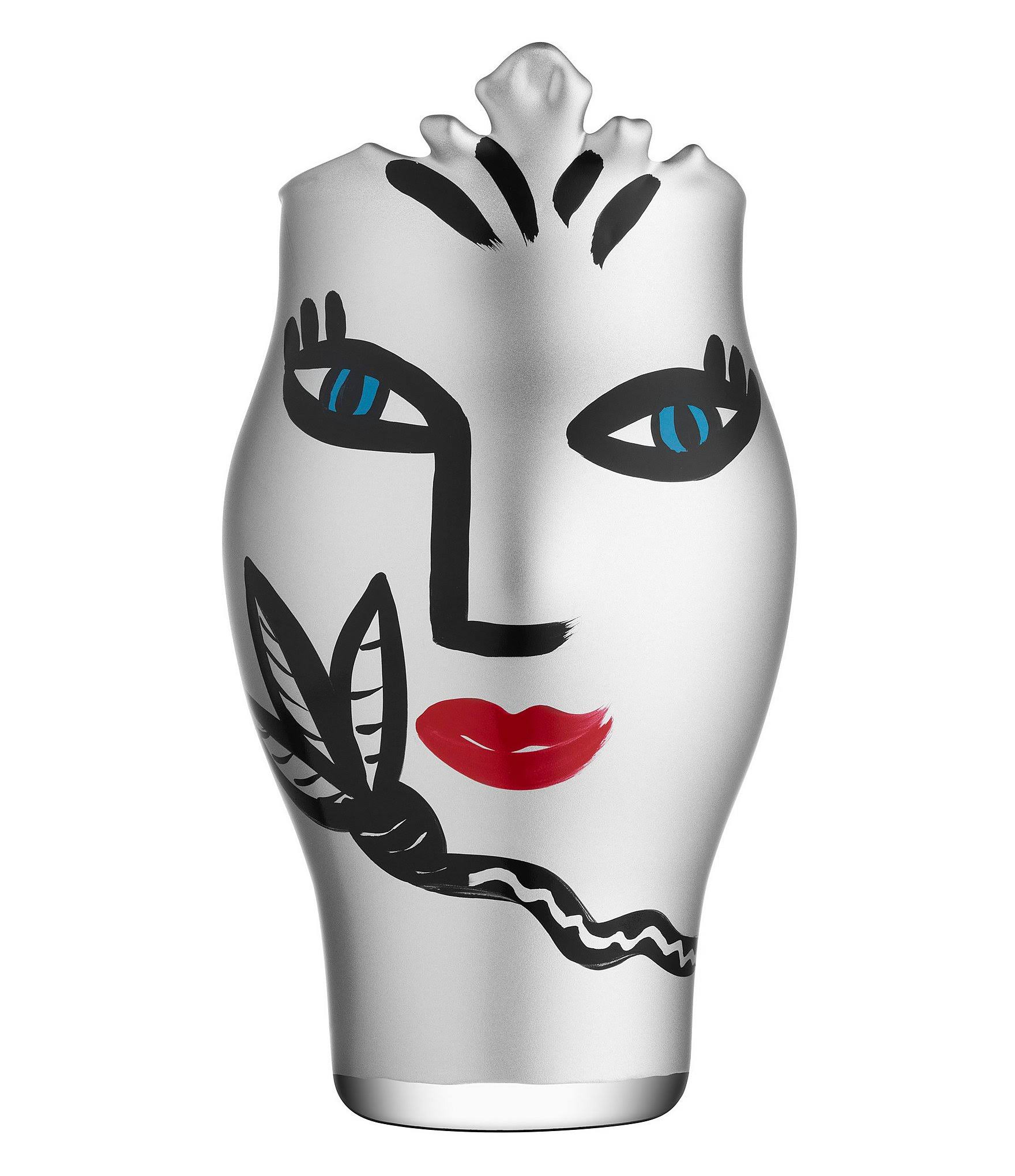 Kosta Boda Open Minds Vase (Silver) B1LZXU_G2SR Kosta Boda Open Minds Vase (Silver) B1LZXU_G2SR
