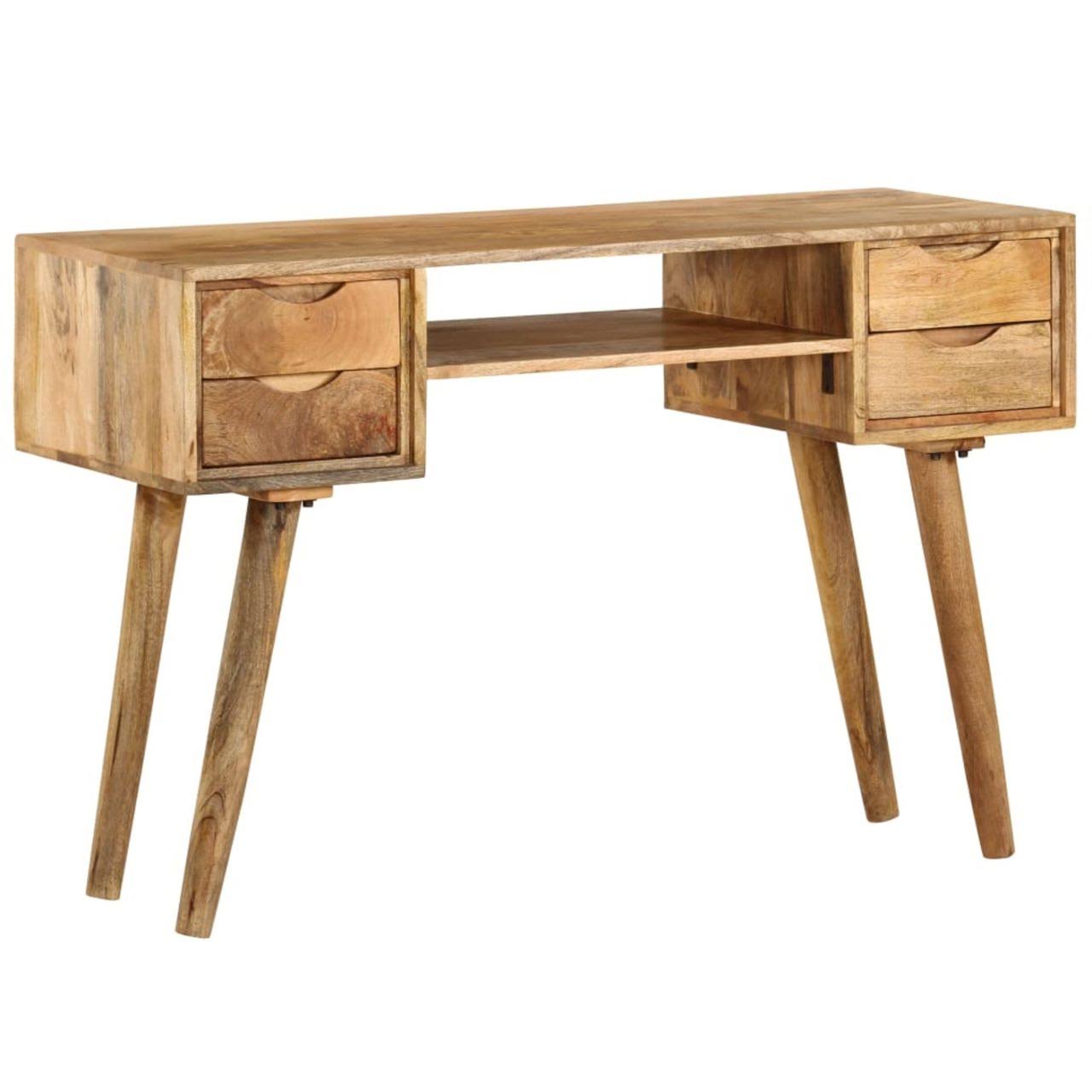 vidaXL Writing Desk Solid Mango Wood 45.F1T1WE_WEHG vidaXL Writing Desk Solid Mango Wood 45.F1T1WE_WEHG