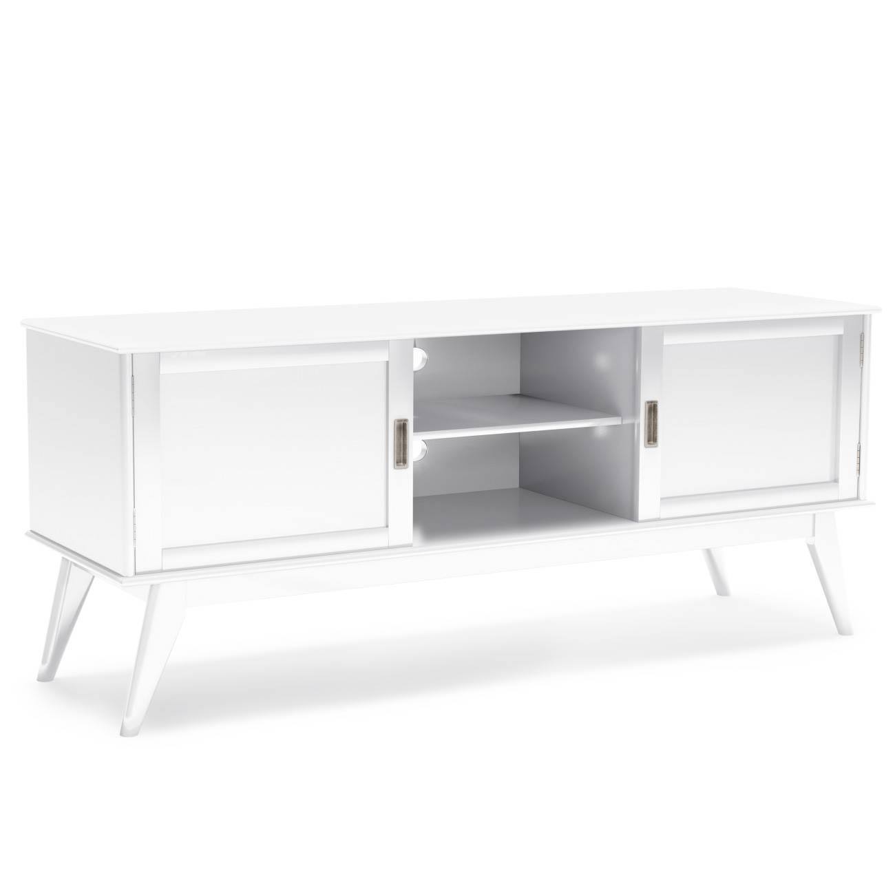 Wyndenhall Tierney Solid Hardwood 60 inch Wide Mid Century Modern TV Media Stand For TVs up to 65 inches - 60 inchw x 18 inchd TC04UN_HLOI