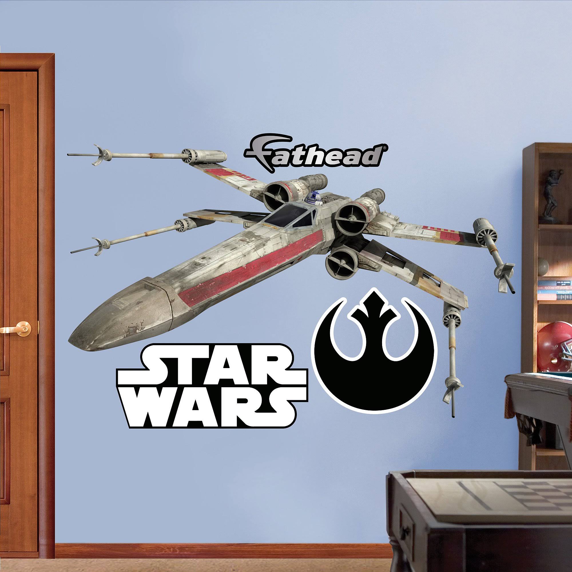Fathead X-Wing Fighter Wall W9QUUR_DSF6 Fathead X-Wing Fighter Wall W9QUUR_DSF6