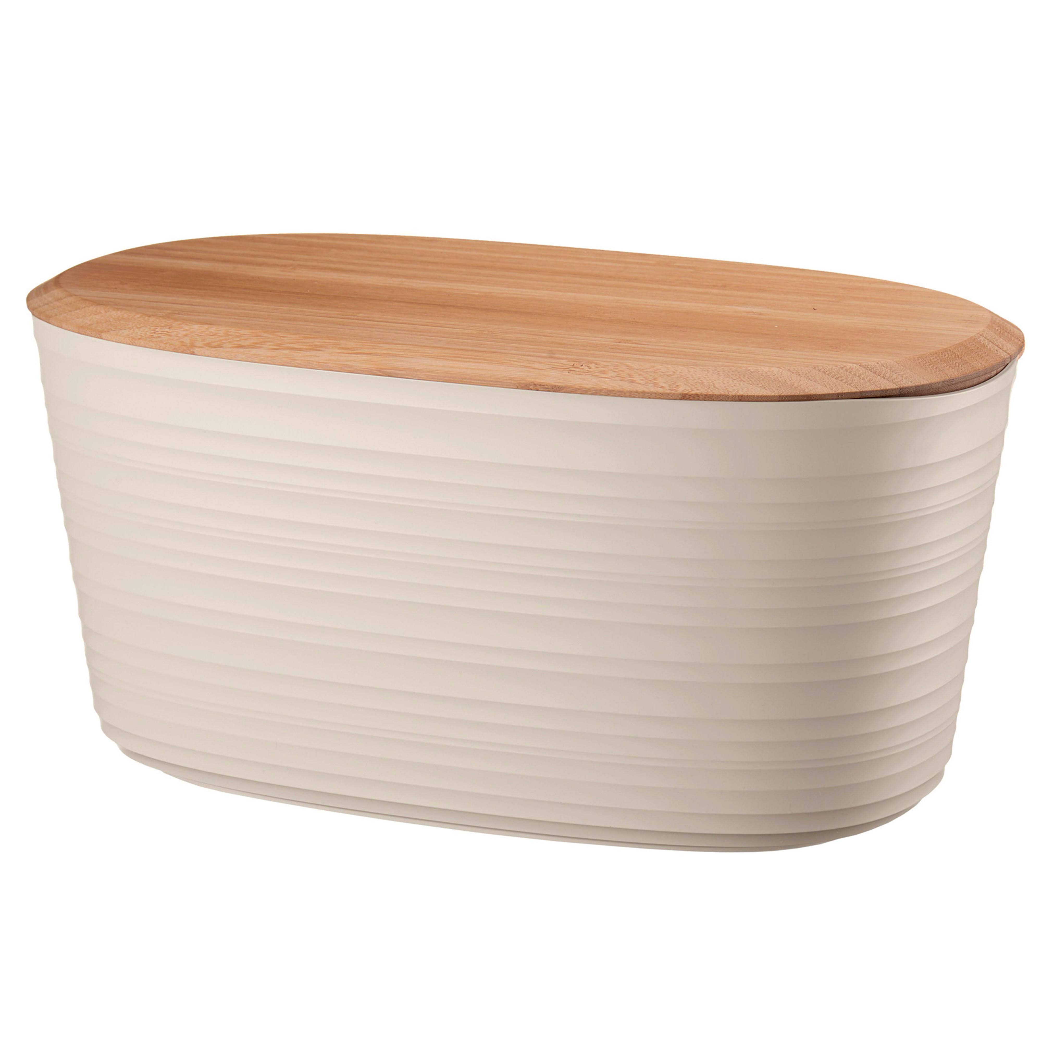 Guzzini - Recycled Plastic and Bamboo Tierra Bread Bin in OWW8TW_V0RJ Guzzini - Recycled Plastic and Bamboo Tierra Bread Bin in OWW8TW_V0RJ