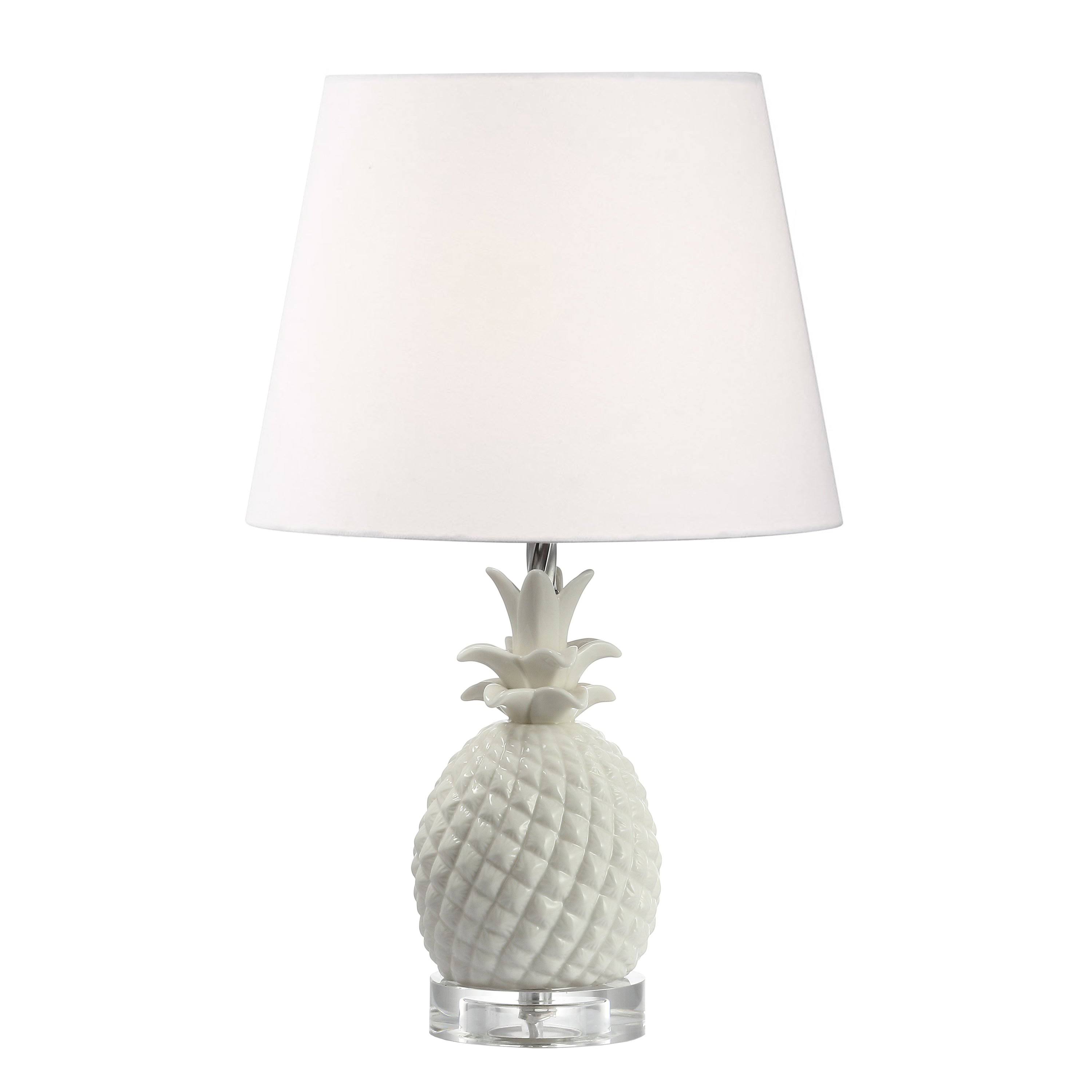 Dainolite 1 Light Incandescent Table Lamp, White 184T-1072XK_VMOU Dainolite 1 Light Incandescent Table Lamp, White 184T-1072XK_VMOU