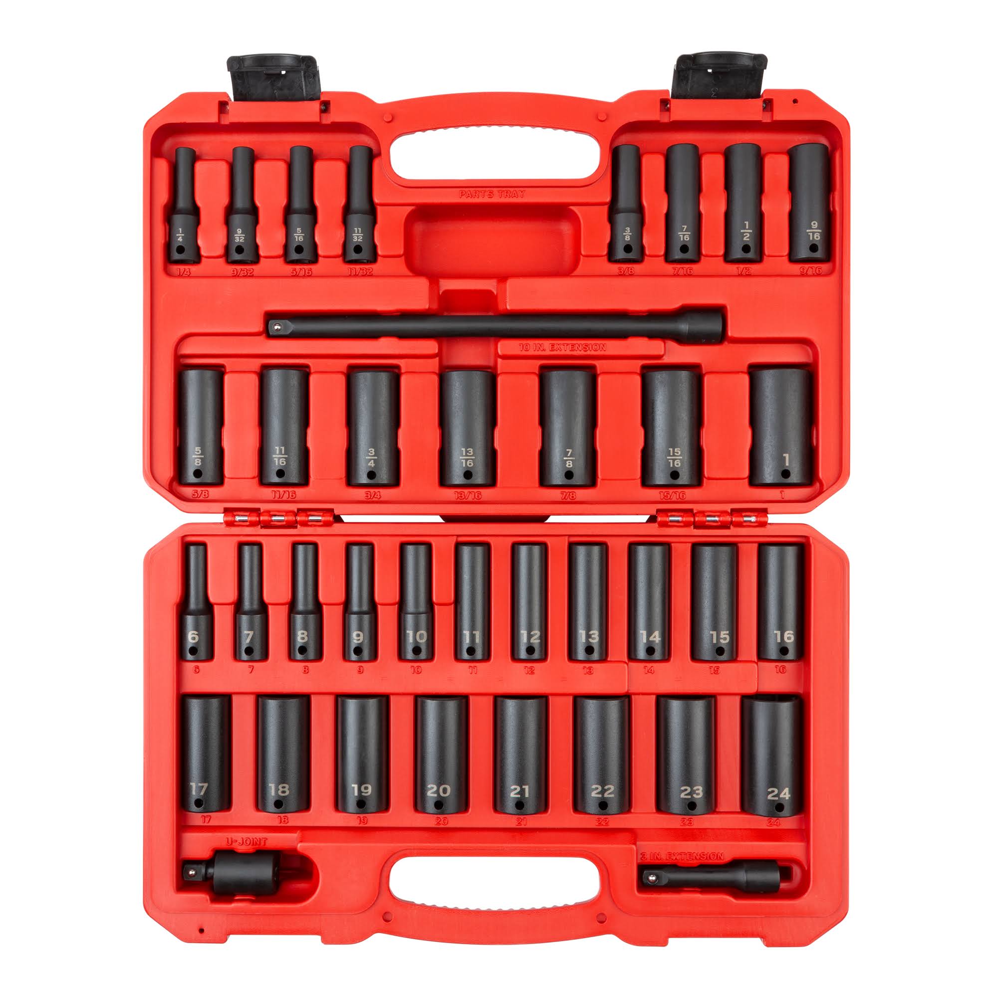 Tekton 3/8 inch Drive Deep 6-Point Impact Socket Set, 37-Piece (1/4-1 in, 6-24 mm) | FZIESQ_FEVL Tekton 3/8 inch Drive Deep 6-Point Impact Socket Set, 37-Piece (1/4-1 in, 6-24 mm) | FZIESQ_FEVL