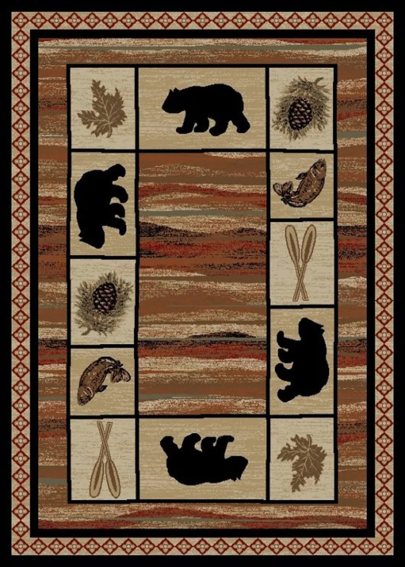Mayberry Rug HS7463 4x6 3 ft. 11 in. x 5 ft. 3 in. Hearthside Vogel Area Rug Multi X6IYNY_03FQ Mayberry Rug HS7463 4x6 3 ft. 11 in. x 5 ft. 3 in. Hearthside Vogel Area Rug Multi X6IYNY_03FQ