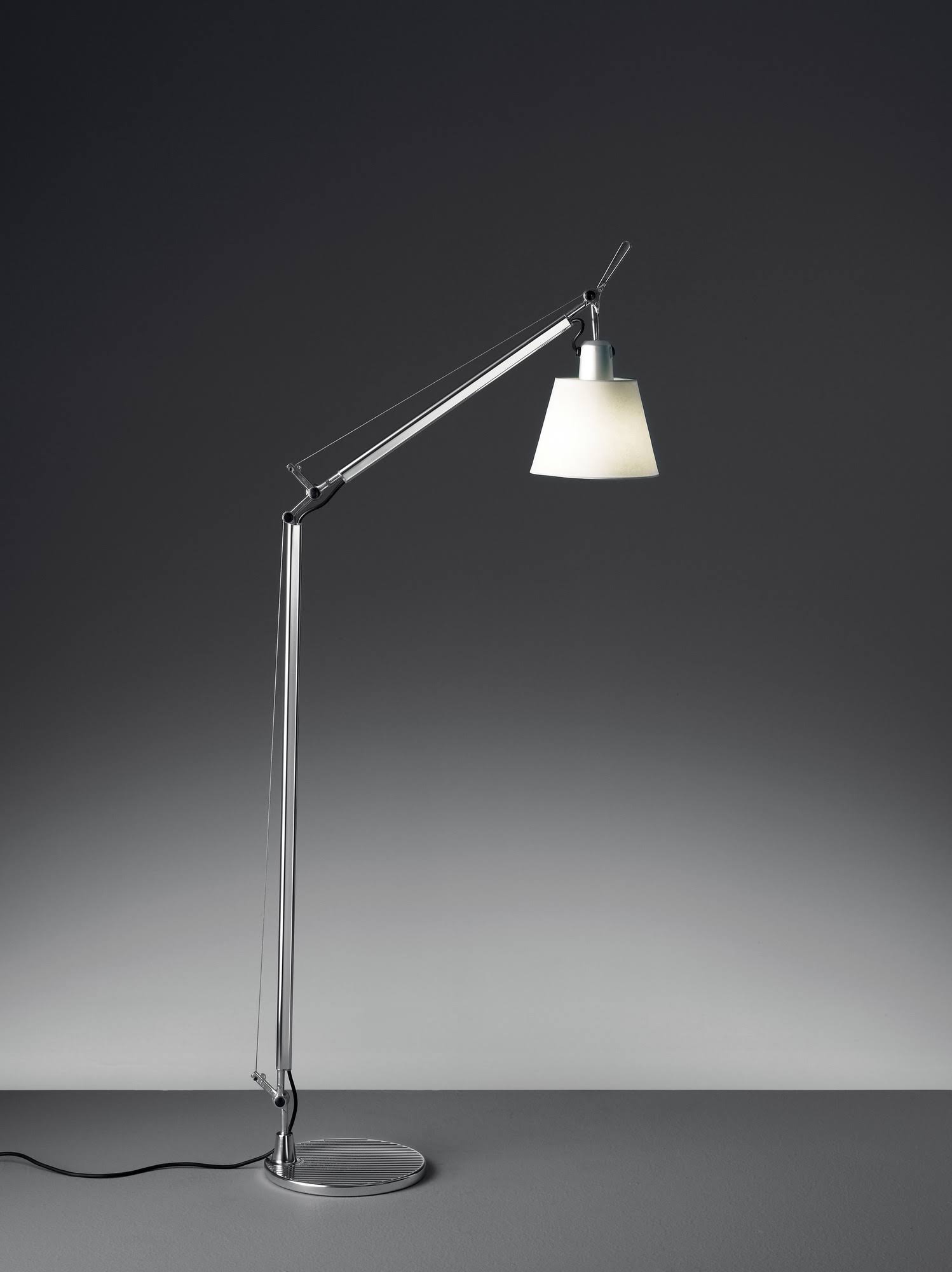 Tolomeo Basculante Reading Floor Floor Lamp Body with Shade in Satin ?180 (Part 1 of 2) POVRFU_CGFO Tolomeo Basculante Reading Floor Floor Lamp Body with Shade in Satin ?180 (Part 1 of 2) POVRFU_CGFO