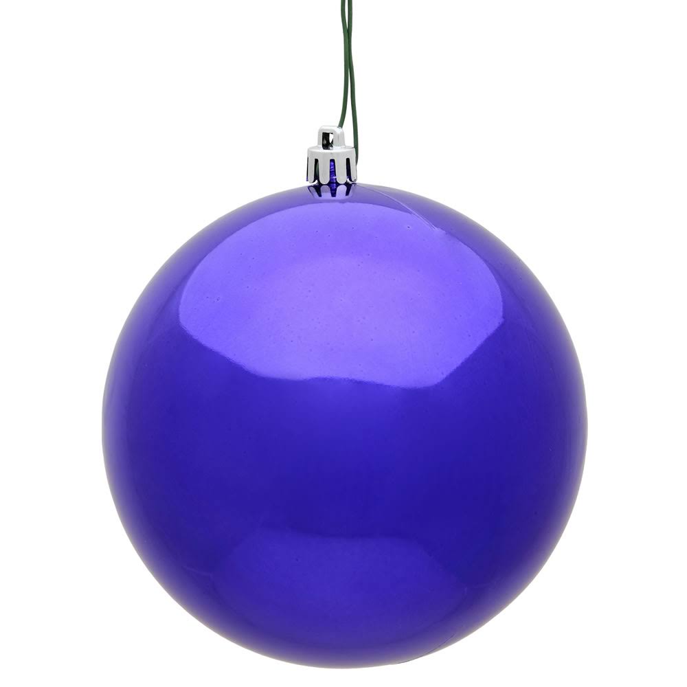 Vickerman 15.75 inch Purple Shiny Ball Ornament UV VHGC2O_A5VD